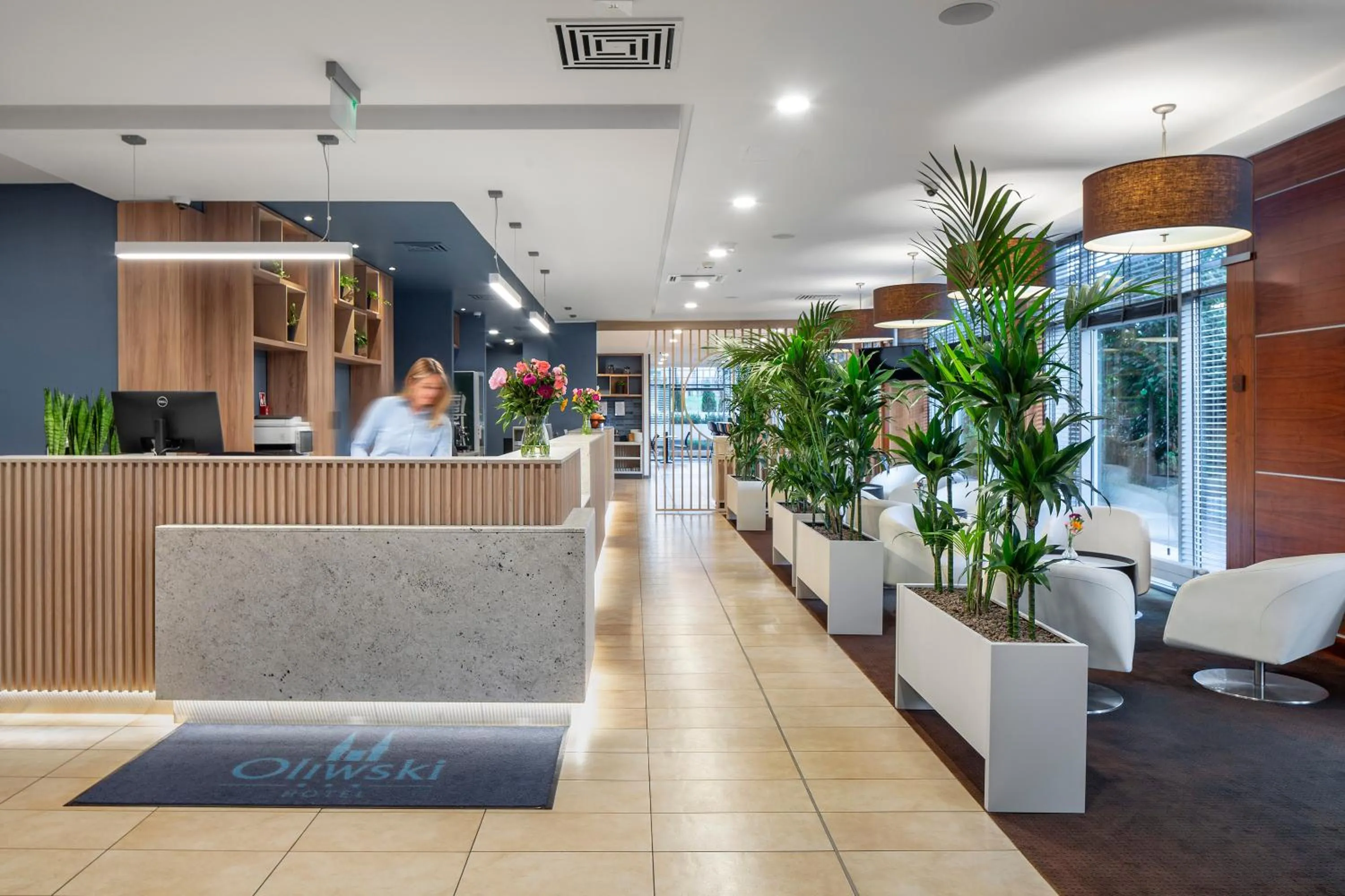 Lobby or reception in Hotel Oliwski