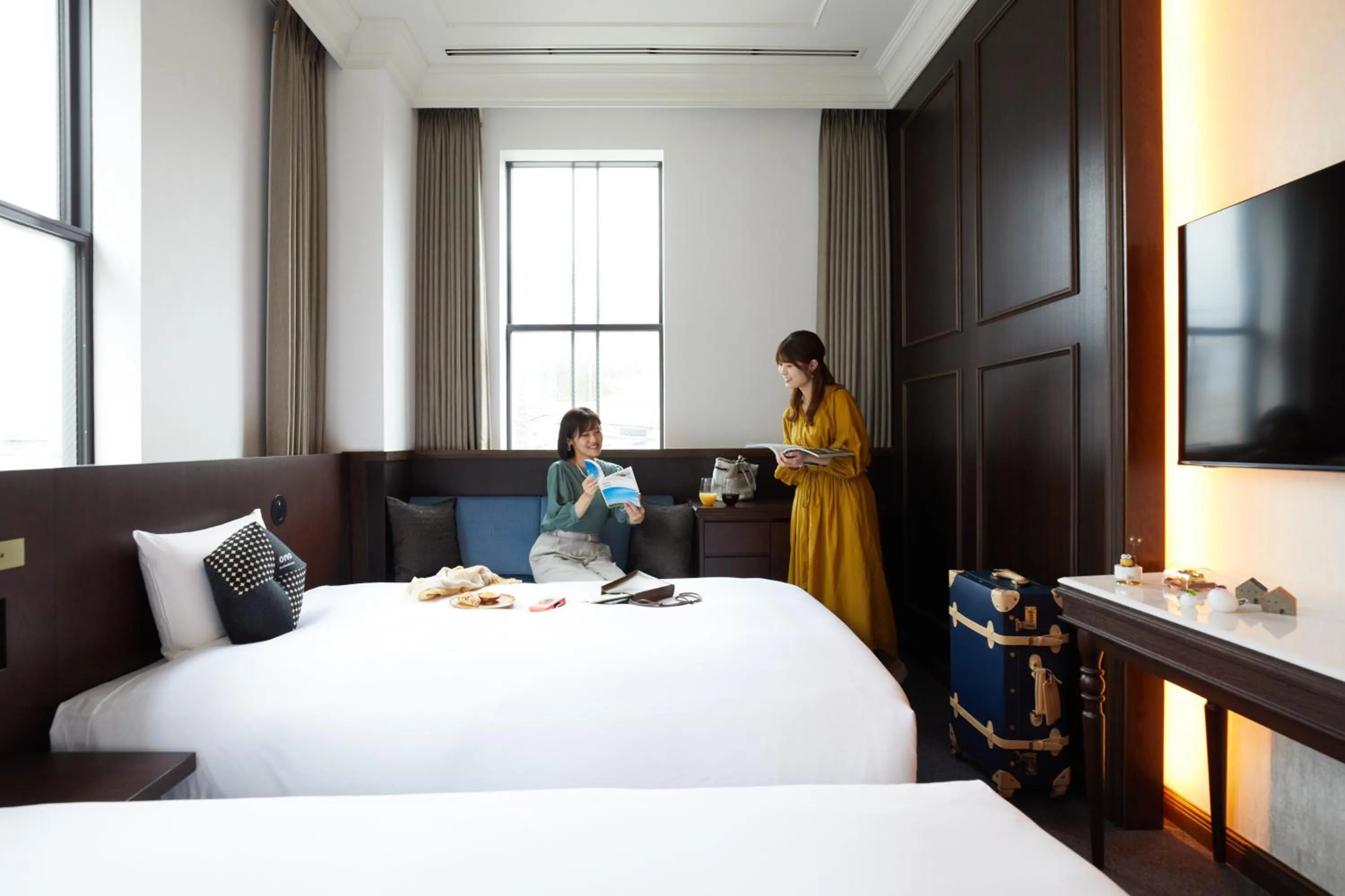 Photo of the whole room, Bed in OMO5 Otaru by Hoshino Resorts