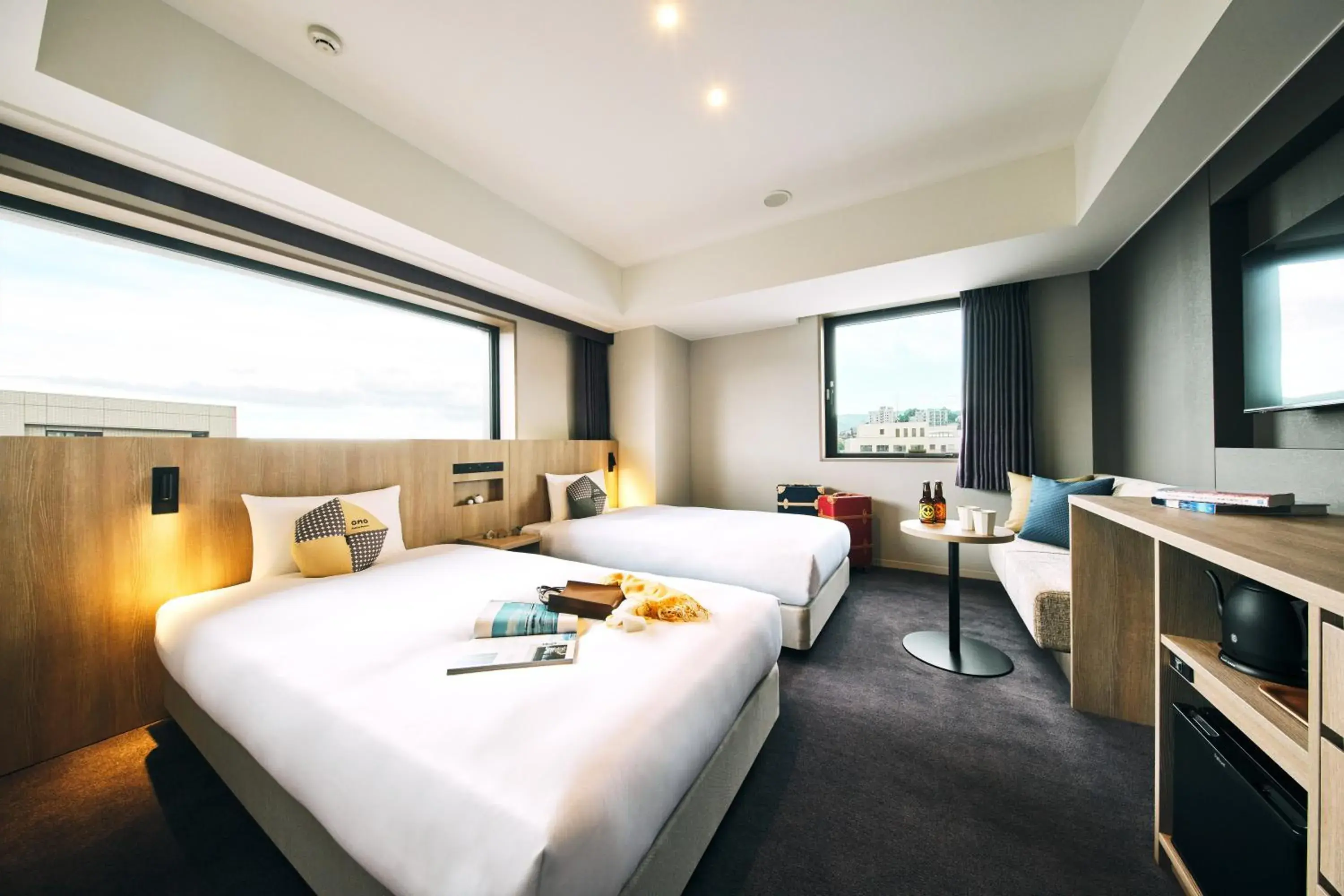 Photo of the whole room, Bed in OMO5 Otaru by Hoshino Resorts Photo of the whole room, Bed in OMO5 Otaru by Hoshino Resorts