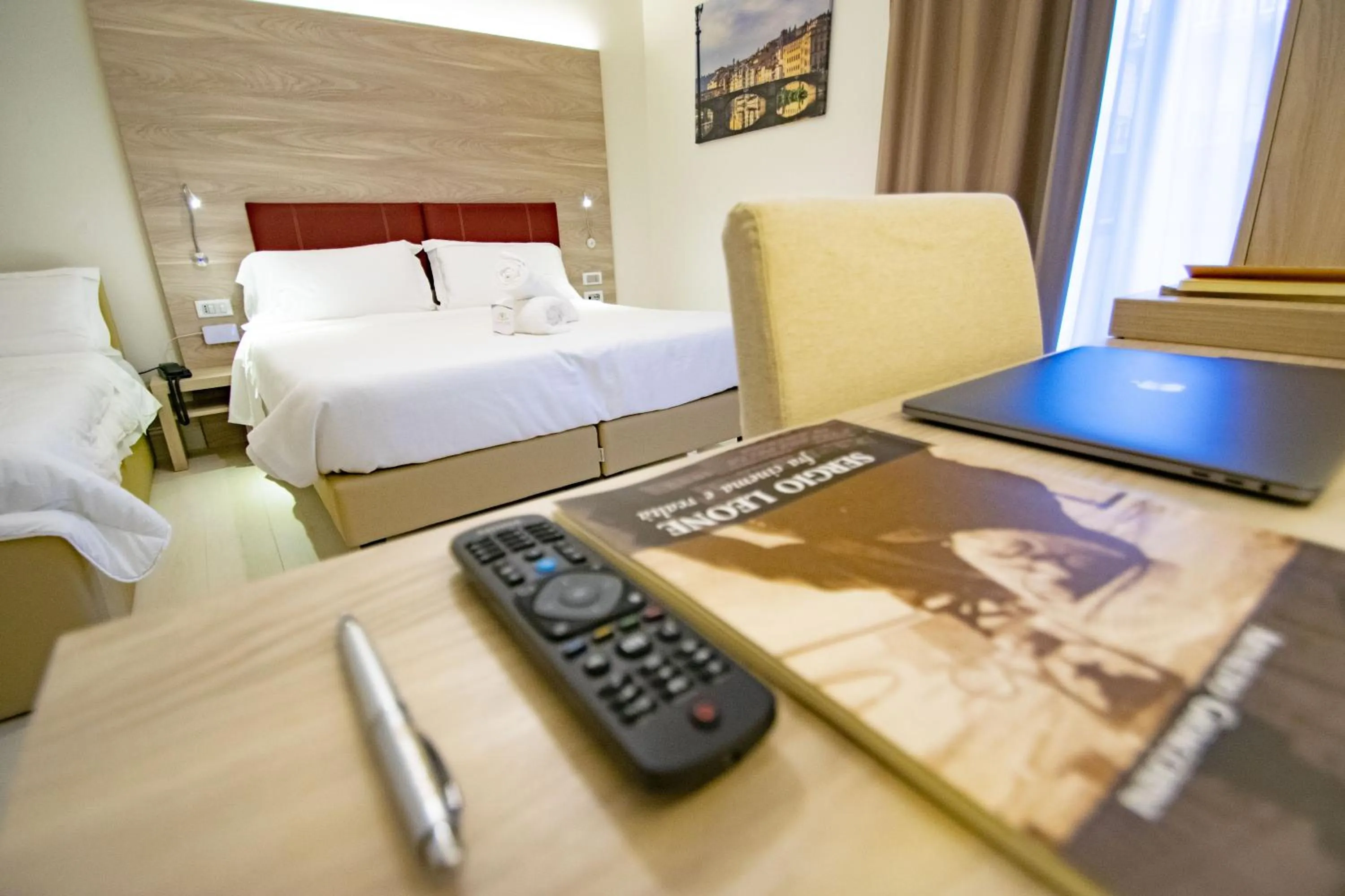Bedroom, Bed in Hotel Perlage Florence - Free city tax with Private Parking & Fast Wifi