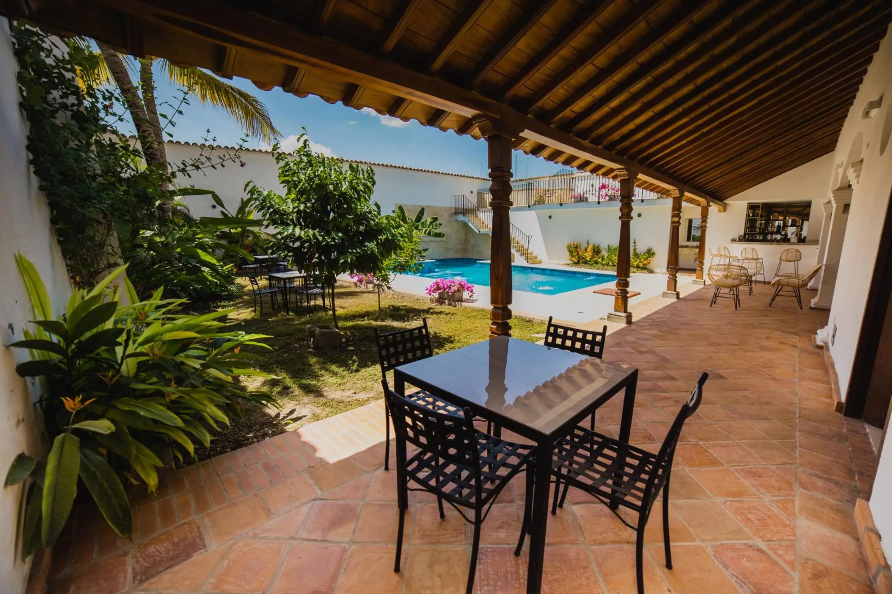 Pool view in Karakali Boutique Hotel Pool view in Karakali Boutique Hotel