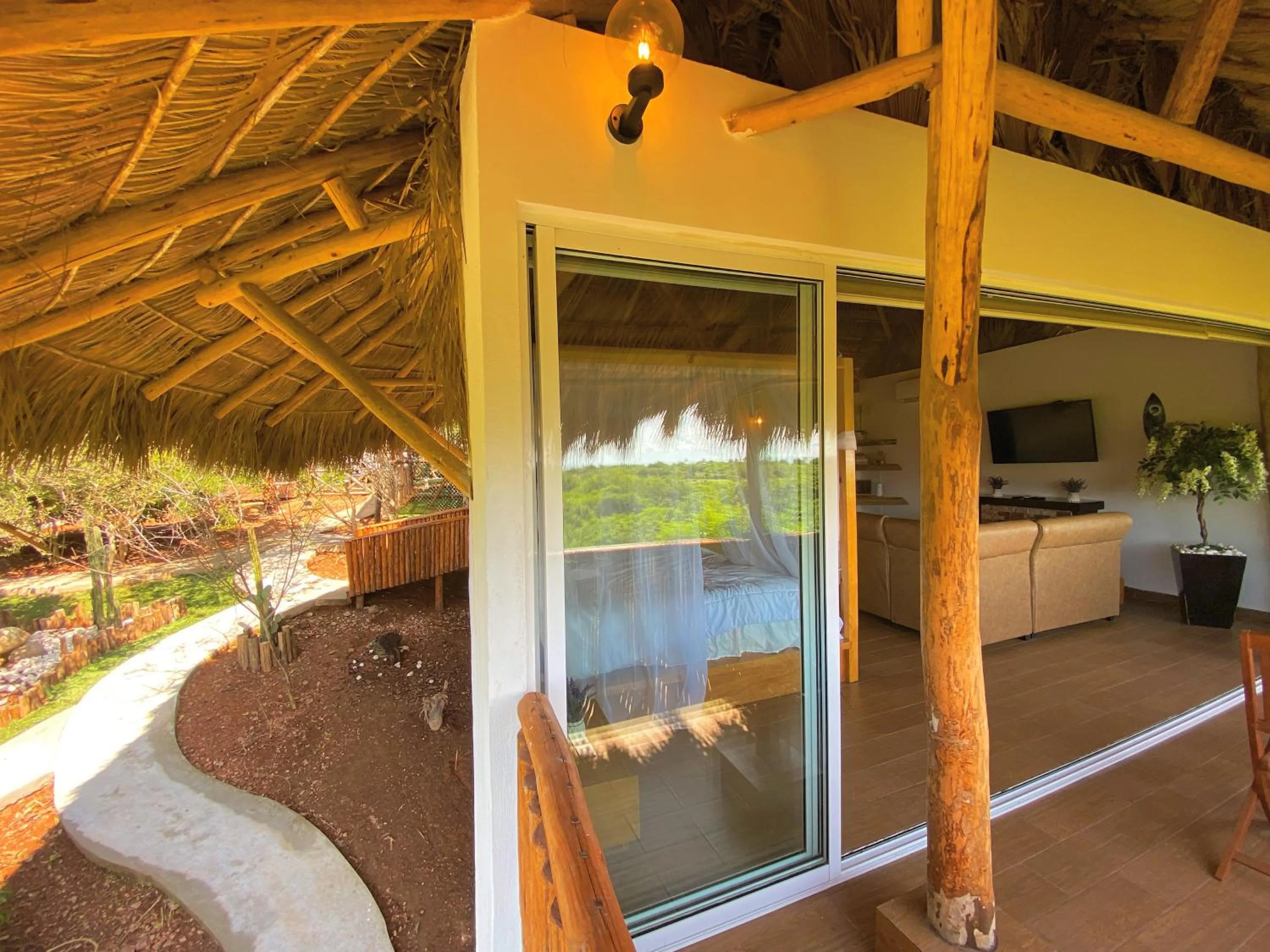 Patio in Palm Valley Cabins