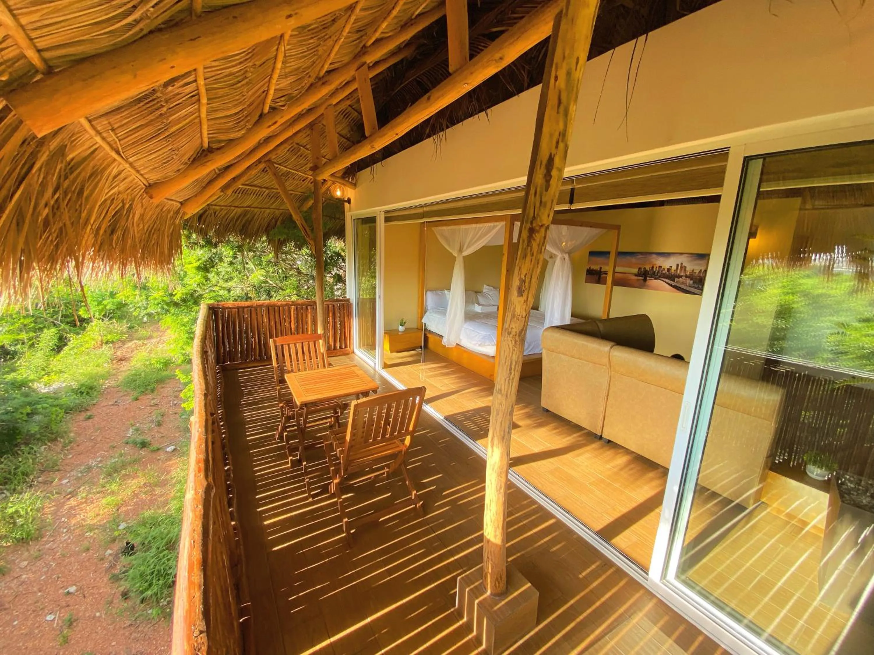 Balcony/Terrace in Palm Valley Cabins