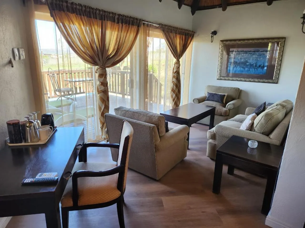 Seating area in Shumba Valley Lodge Lanseria Airport