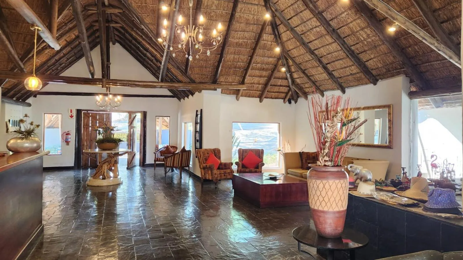 Text overlay in Shumba Valley Lodge Lanseria Airport