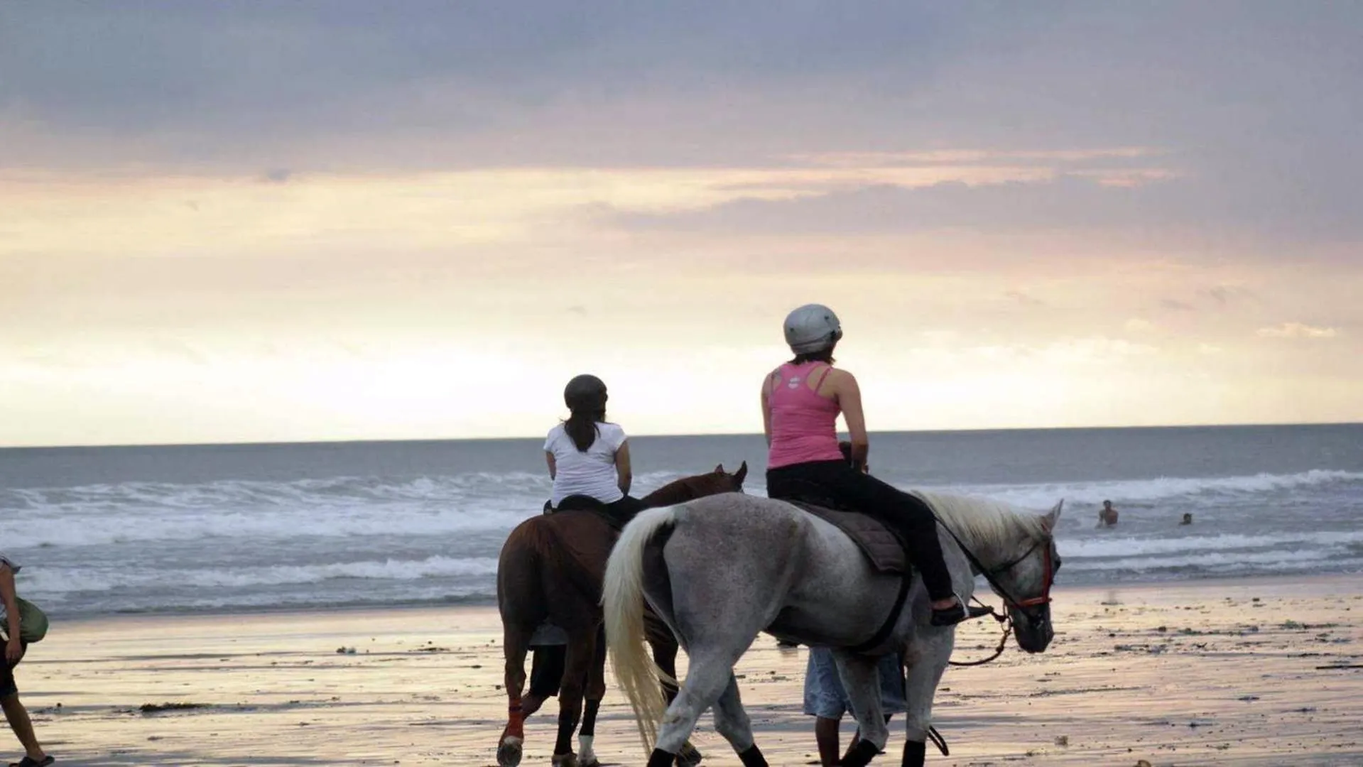 Horse-riding in Swiss Chalet Garden, Pool Resort