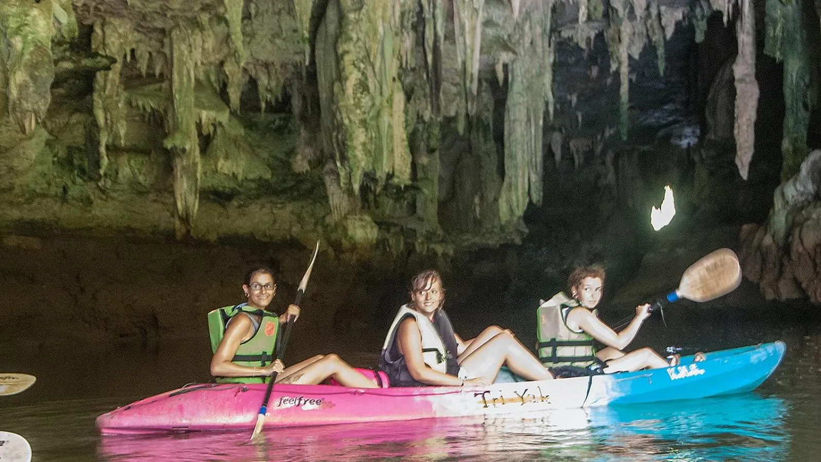 Canoeing in Swiss Chalet Garden, Pool Resort