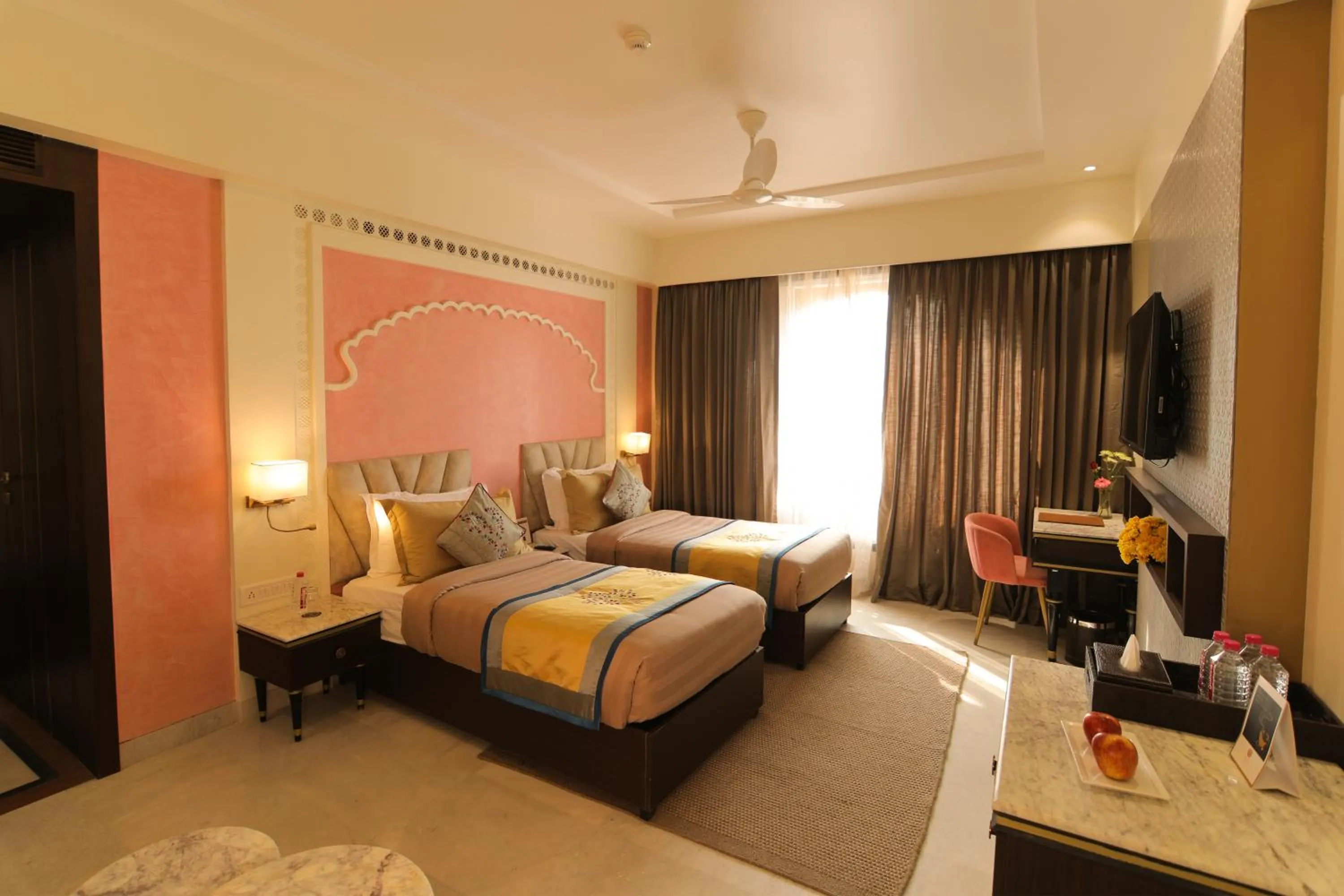 Bed in juSTa Ssatva Resort, Udaipur