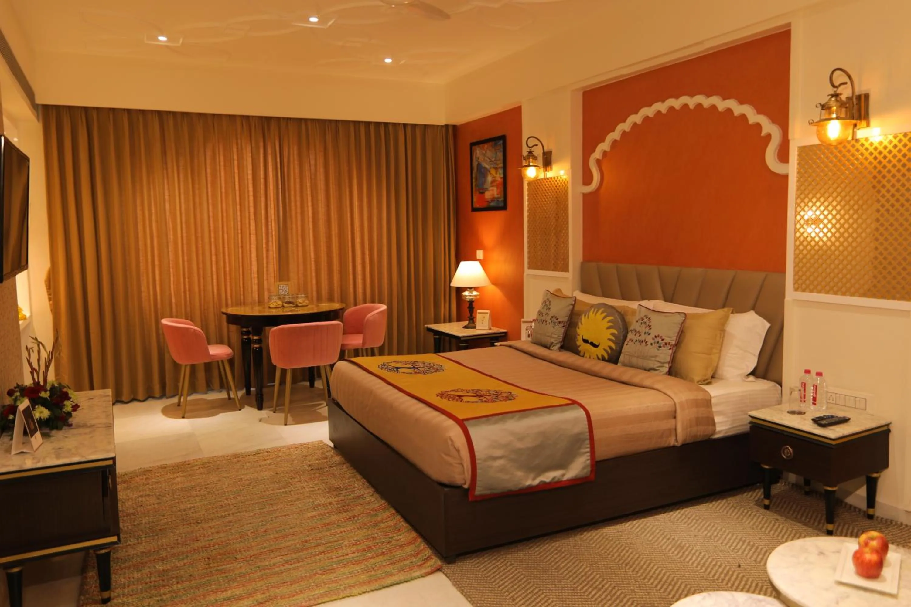Bed in juSTa Ssatva Resort, Udaipur