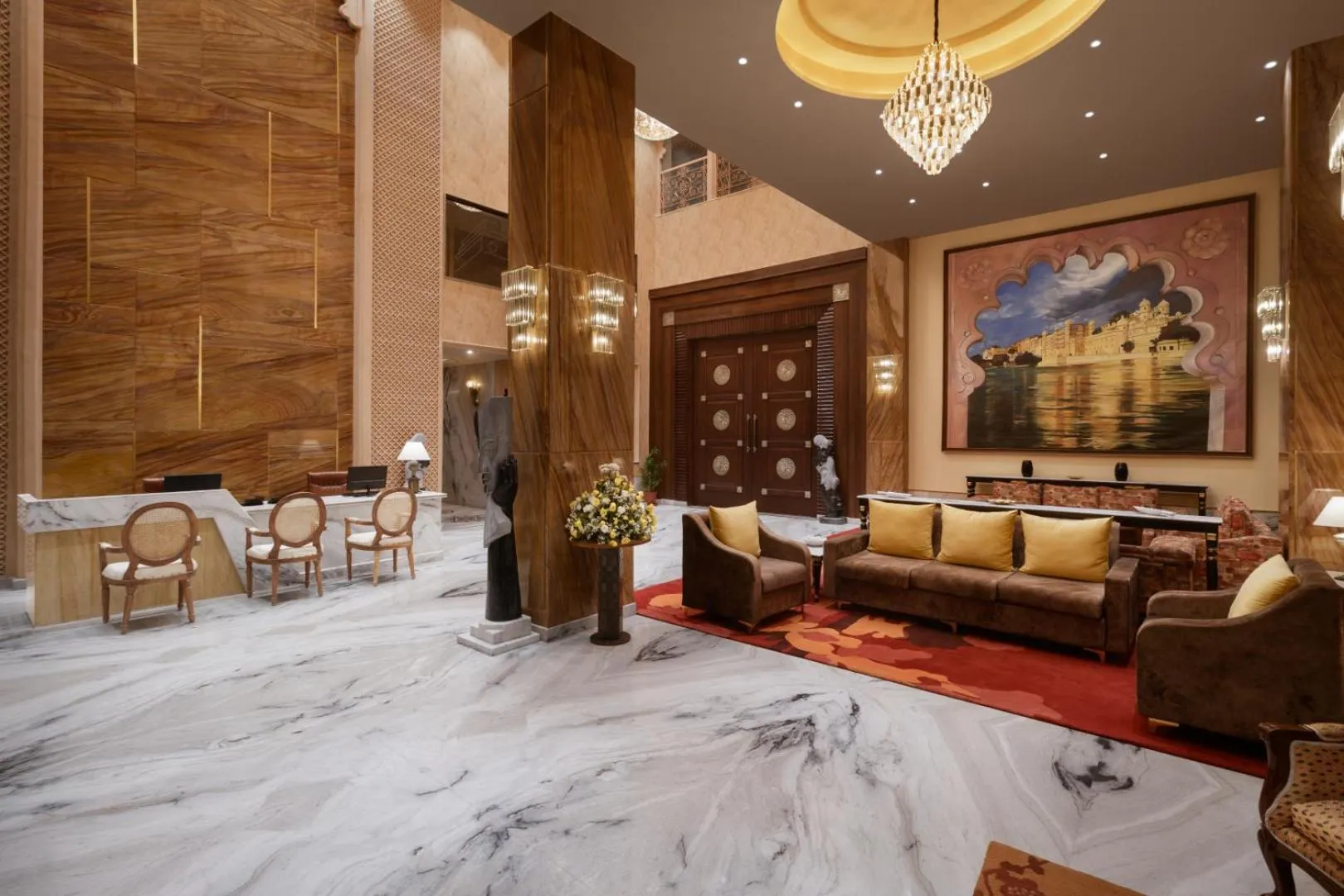 Lobby or reception in juSTa Ssatva Resort, Udaipur