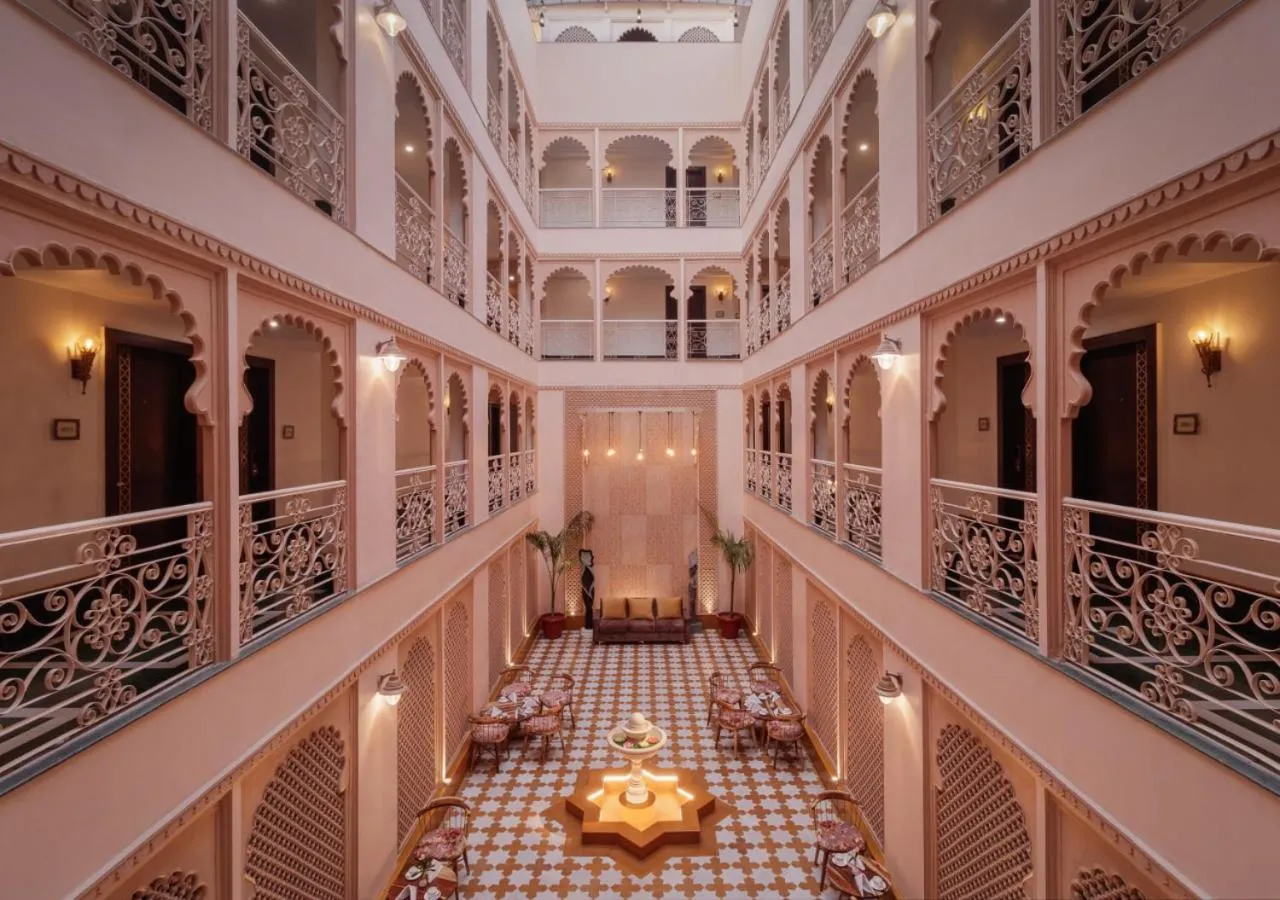 Seating area in juSTa Ssatva Resort, Udaipur