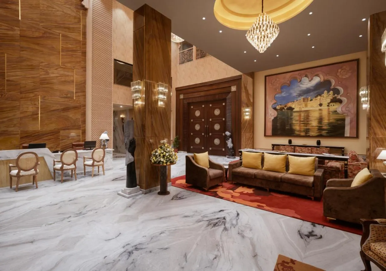 Lobby or reception in juSTa Ssatva Resort, Udaipur