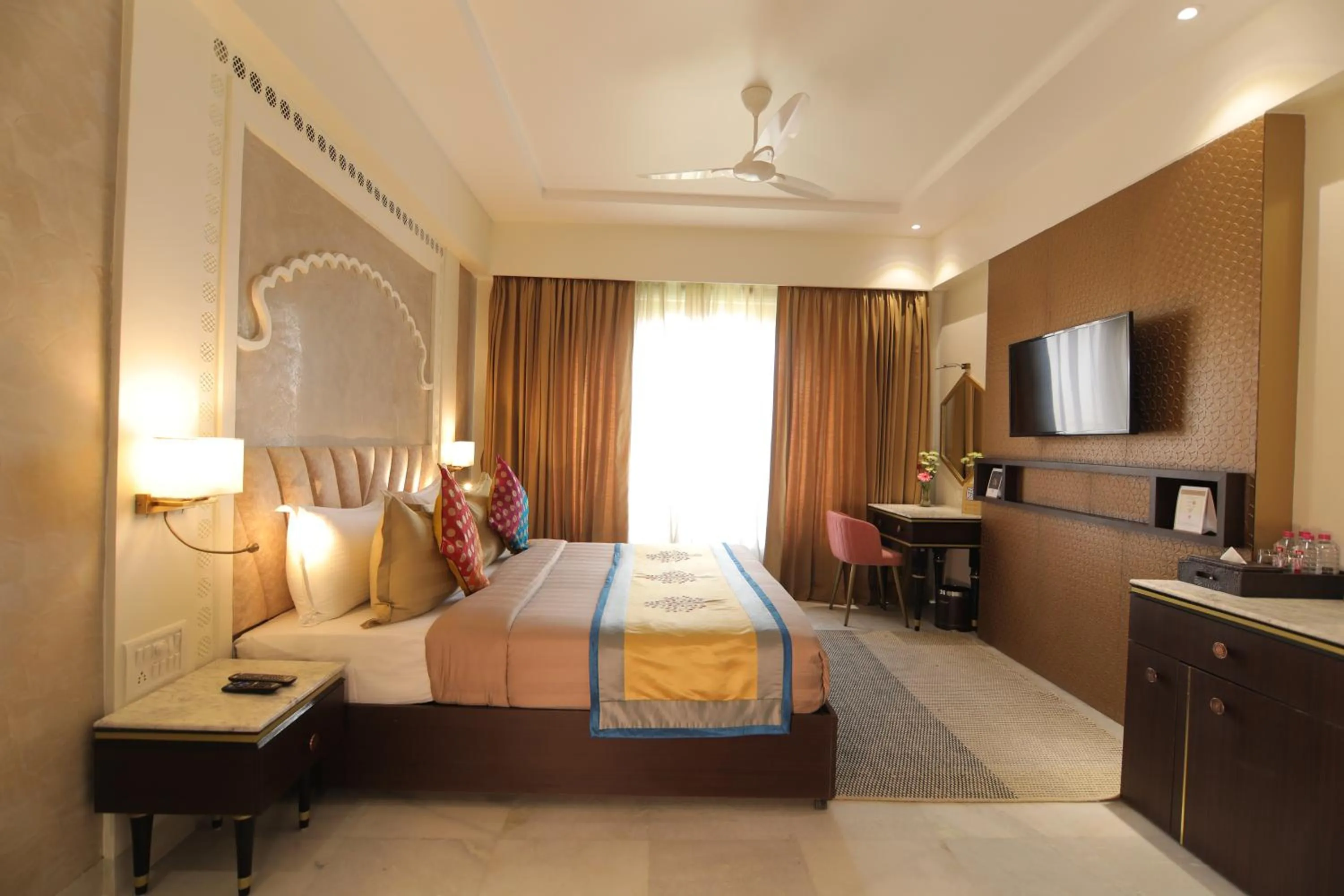 Guests, Bed in juSTa Ssatva Resort, Udaipur