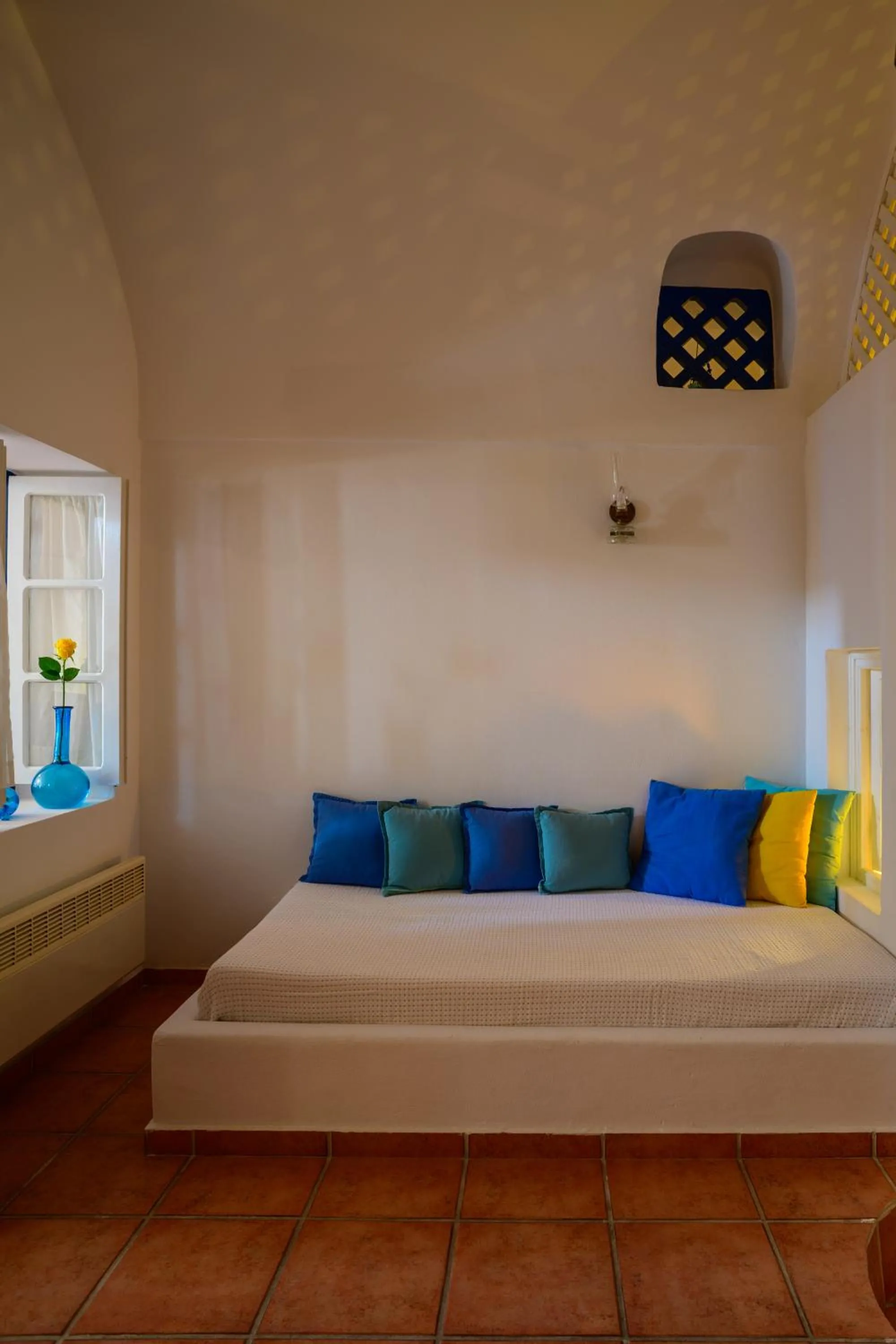 Seating area, Bed in Astraea House