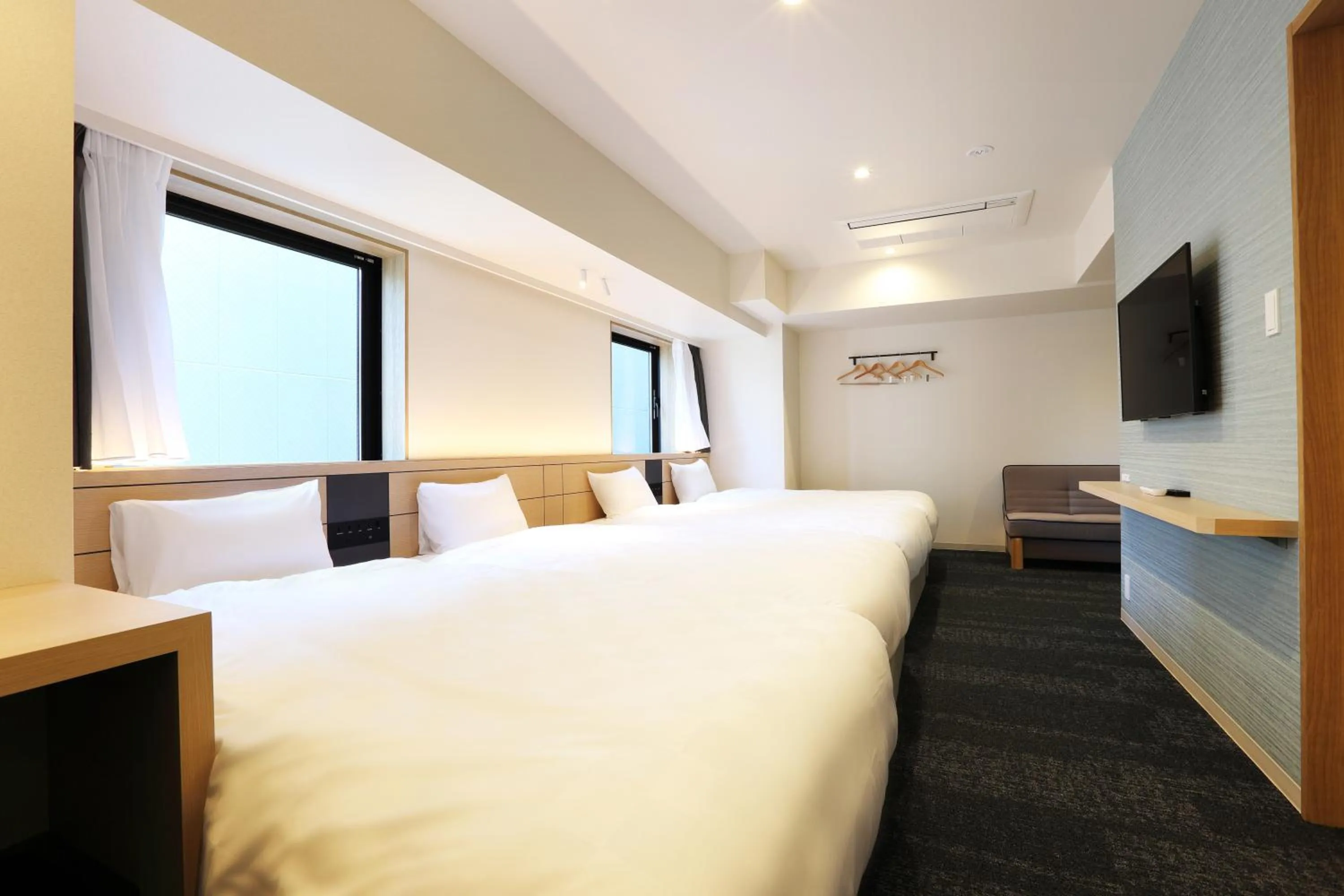 Photo of the whole room, Bed in Henn na Hotel Premier Nagoya Fushimiekimae