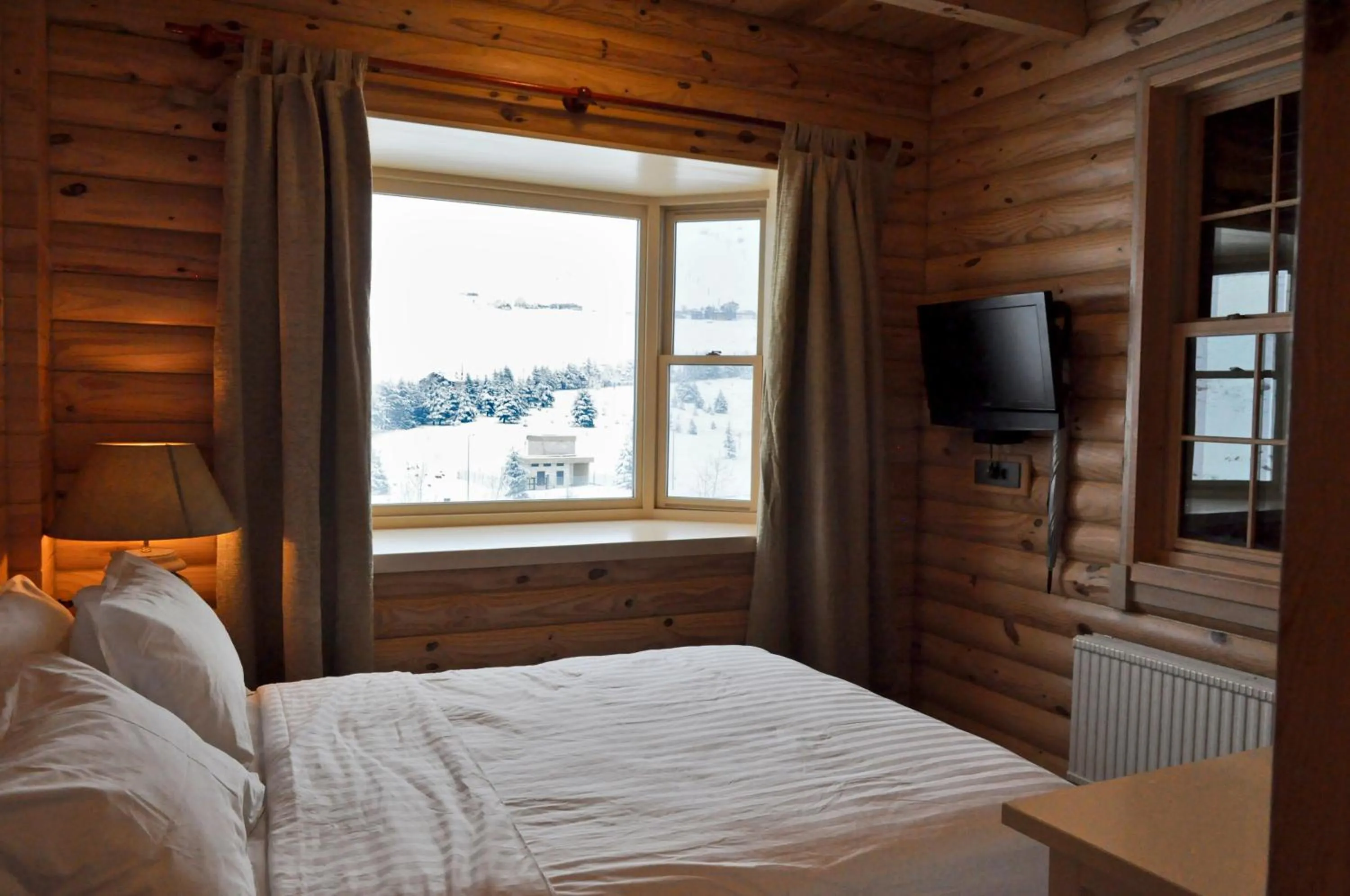 Bedroom, Bed in Chalet de Charme, Cedar, Lebanon, ENTIRE CHALET