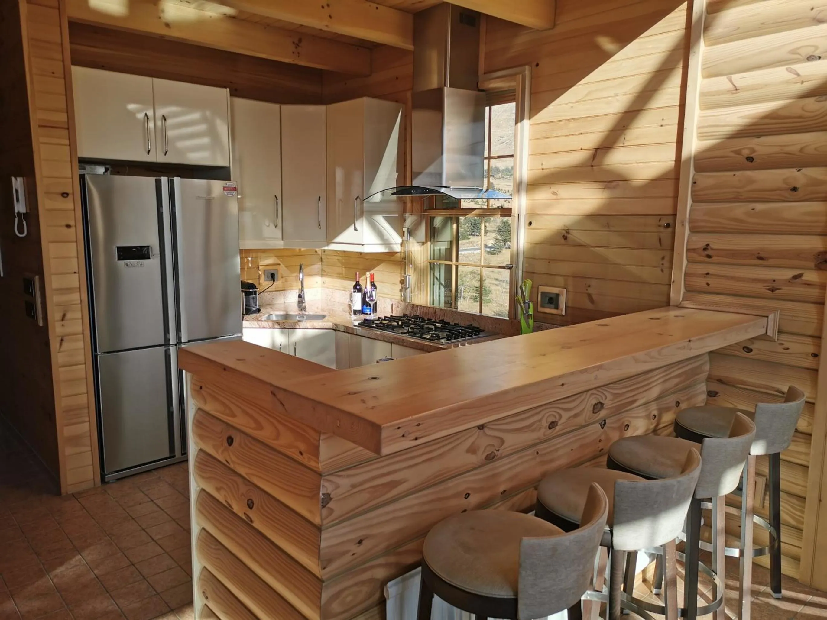 Kitchen or kitchenette in Chalet de Charme, Cedar, Lebanon, ENTIRE CHALET