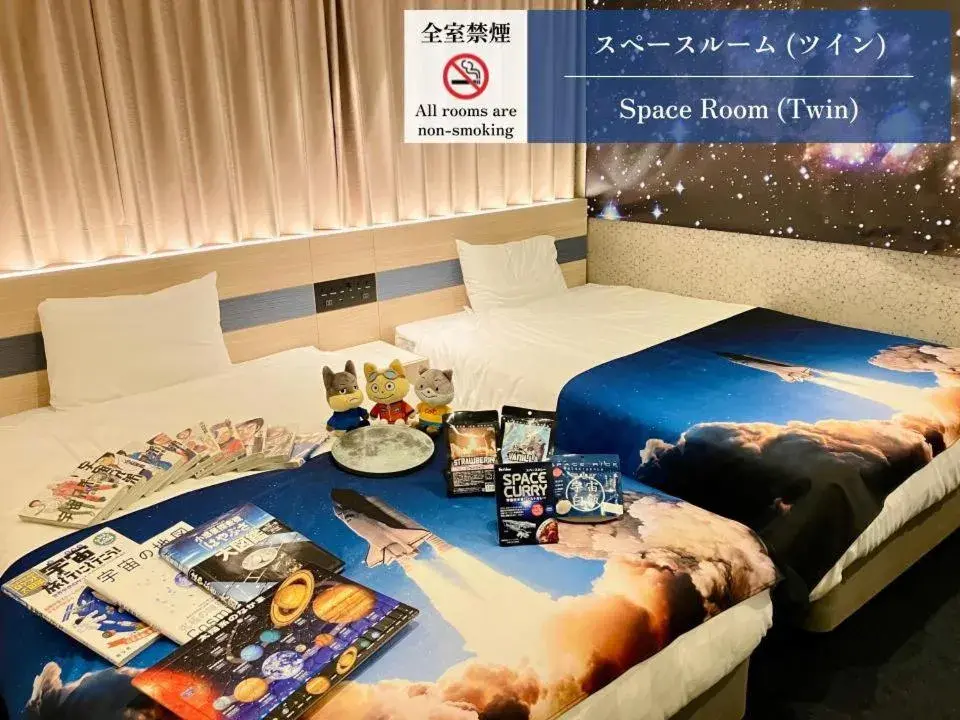 Bed in Henn na Hotel Premier Kagoshima Tenmonkan Bed in Henn na Hotel Premier Kagoshima Tenmonkan