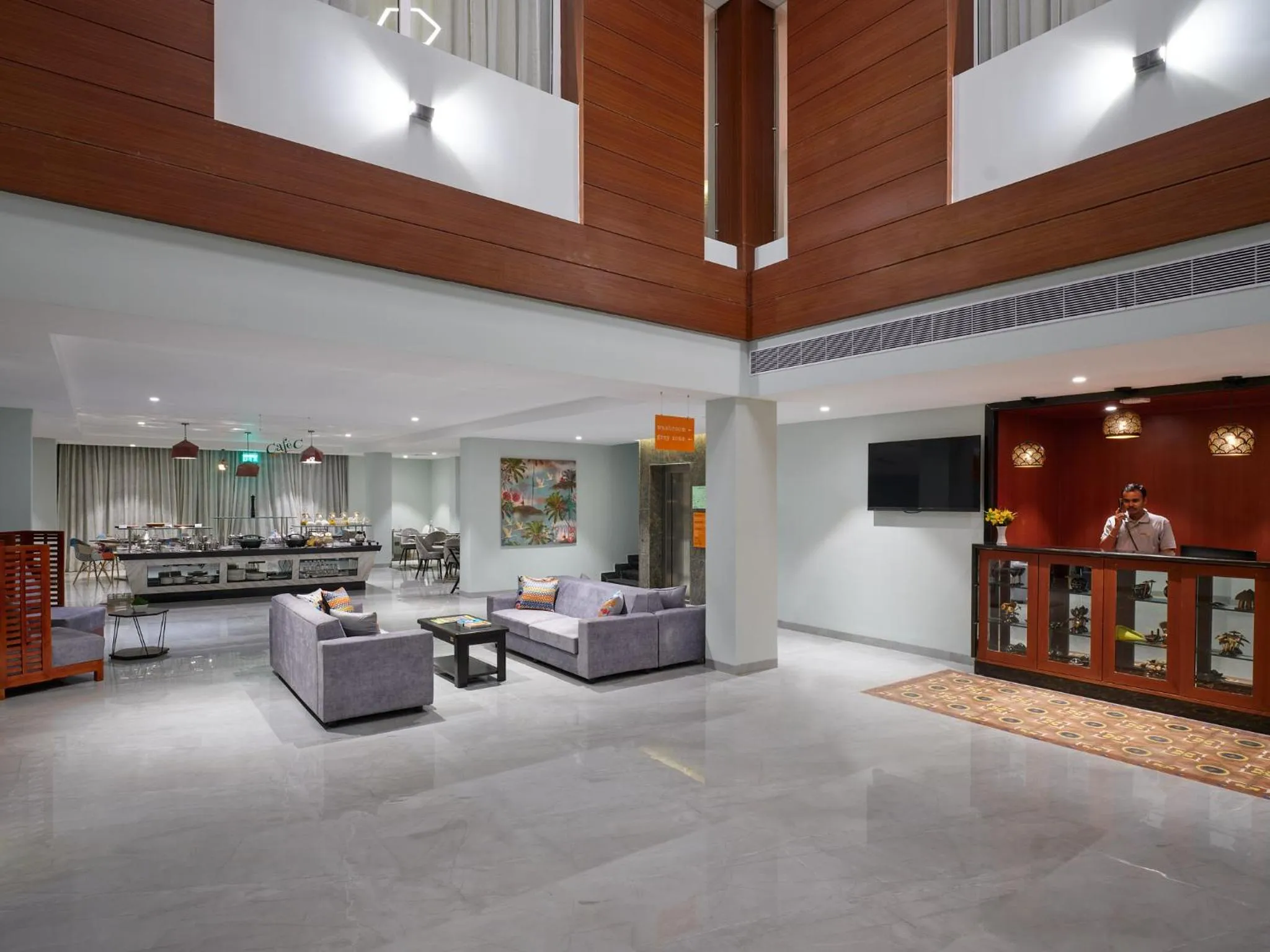 Seating area in Zone Connect by The Park Port Blair