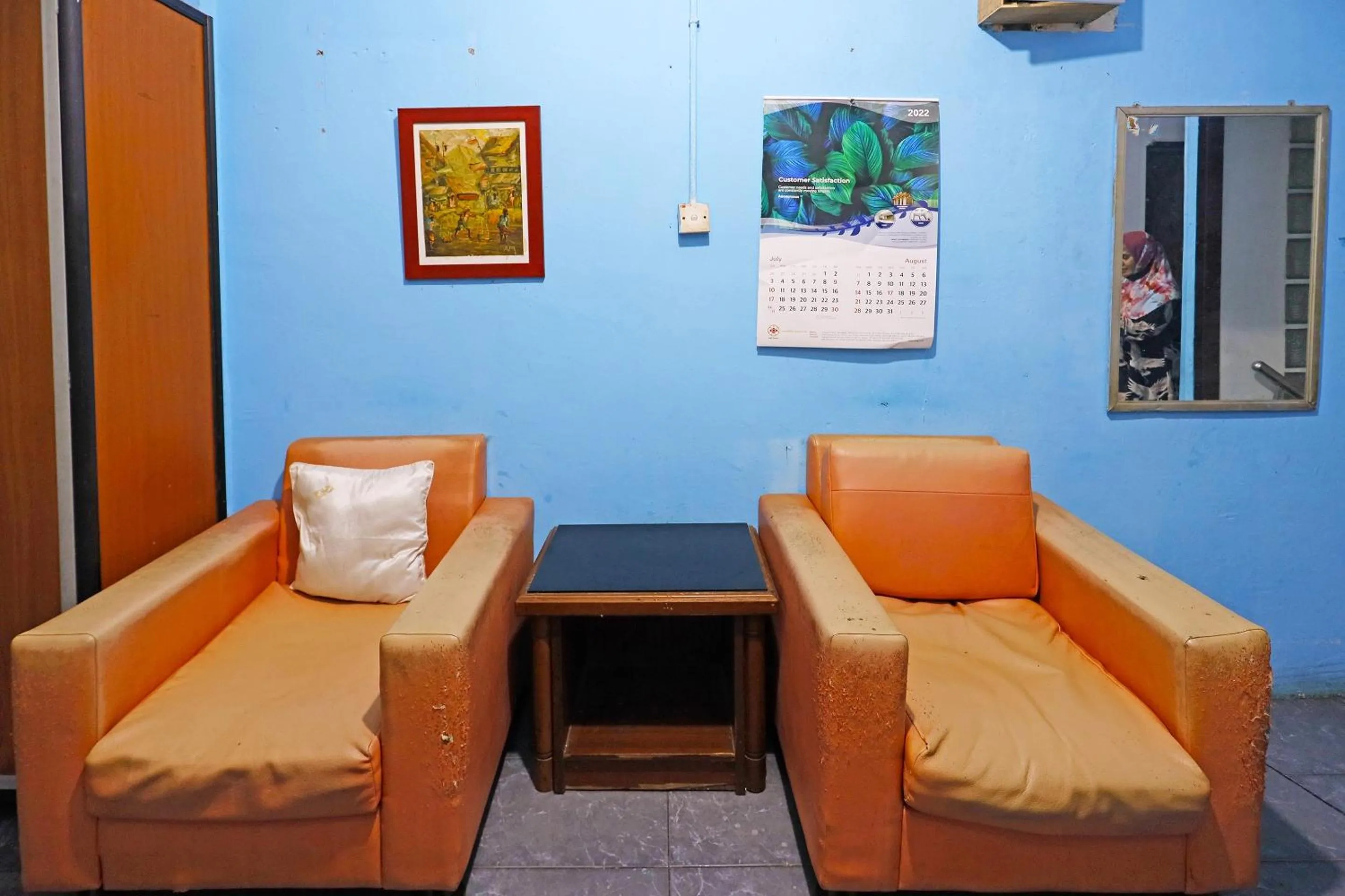 Lobby or reception in Hotel O Rafika Homestay SyariahNearTempat Makan Pagi Sore Nohil