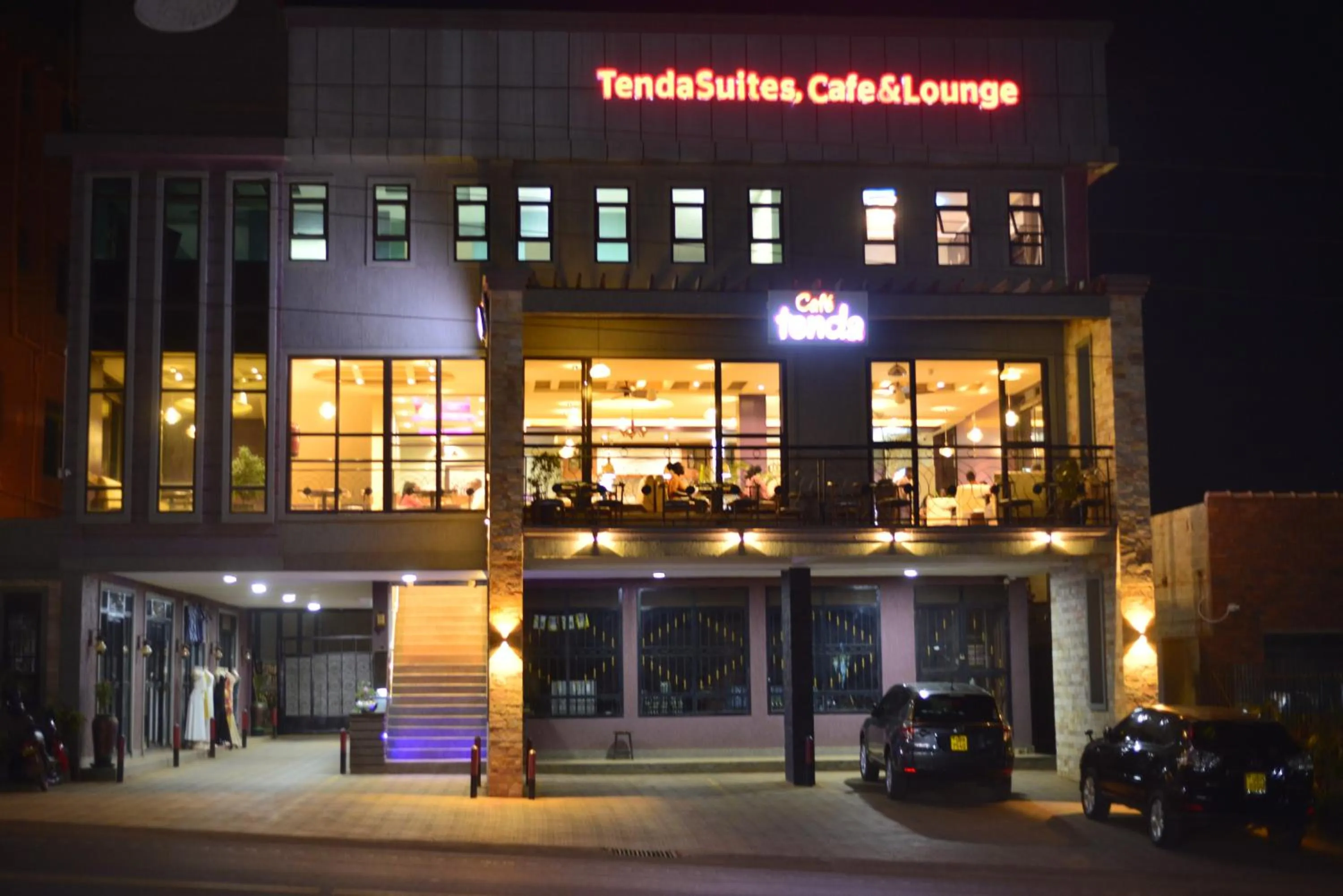 Property building in Tenda Suites and Restaurant