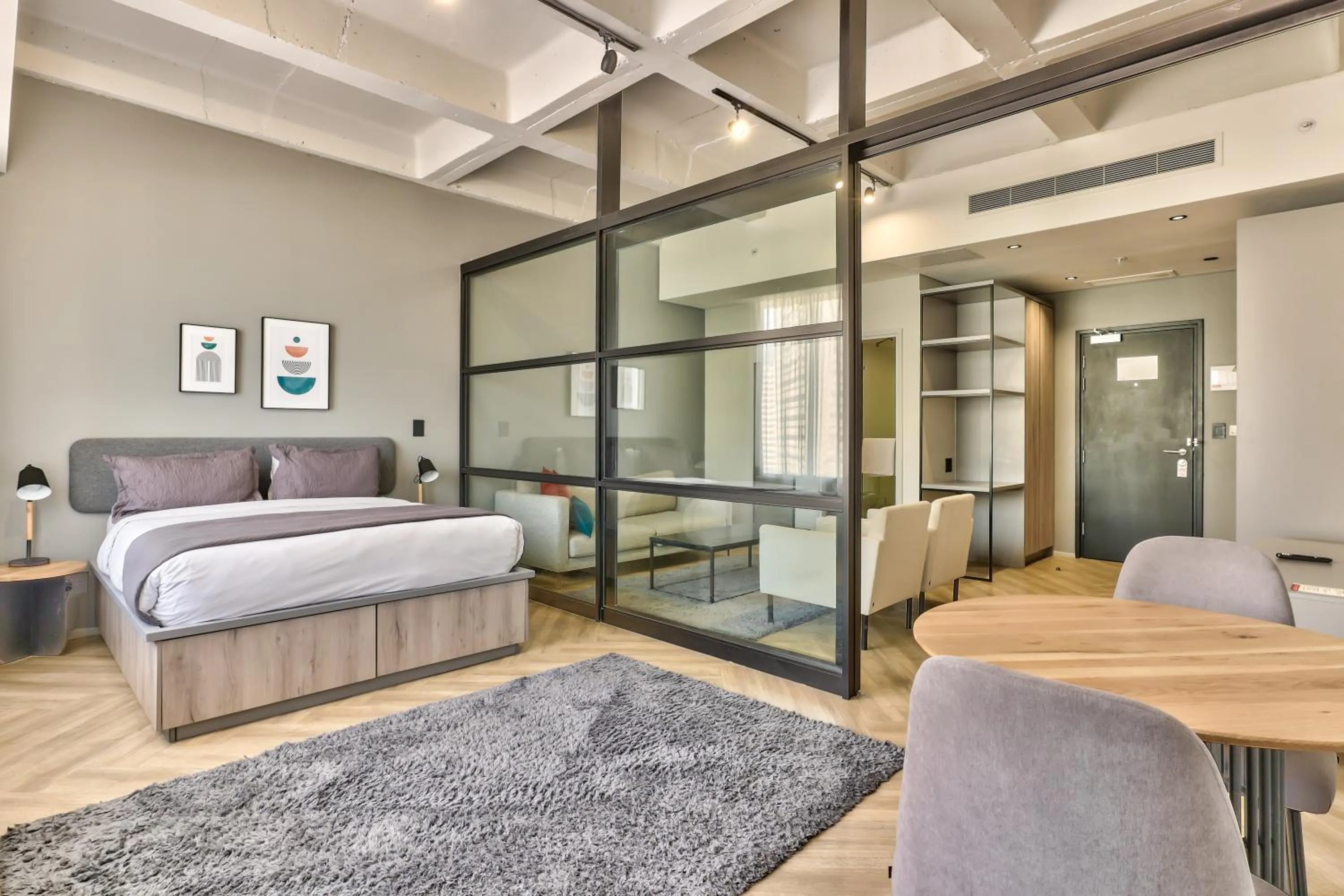 Bed in WINK Aparthotel One Thibault