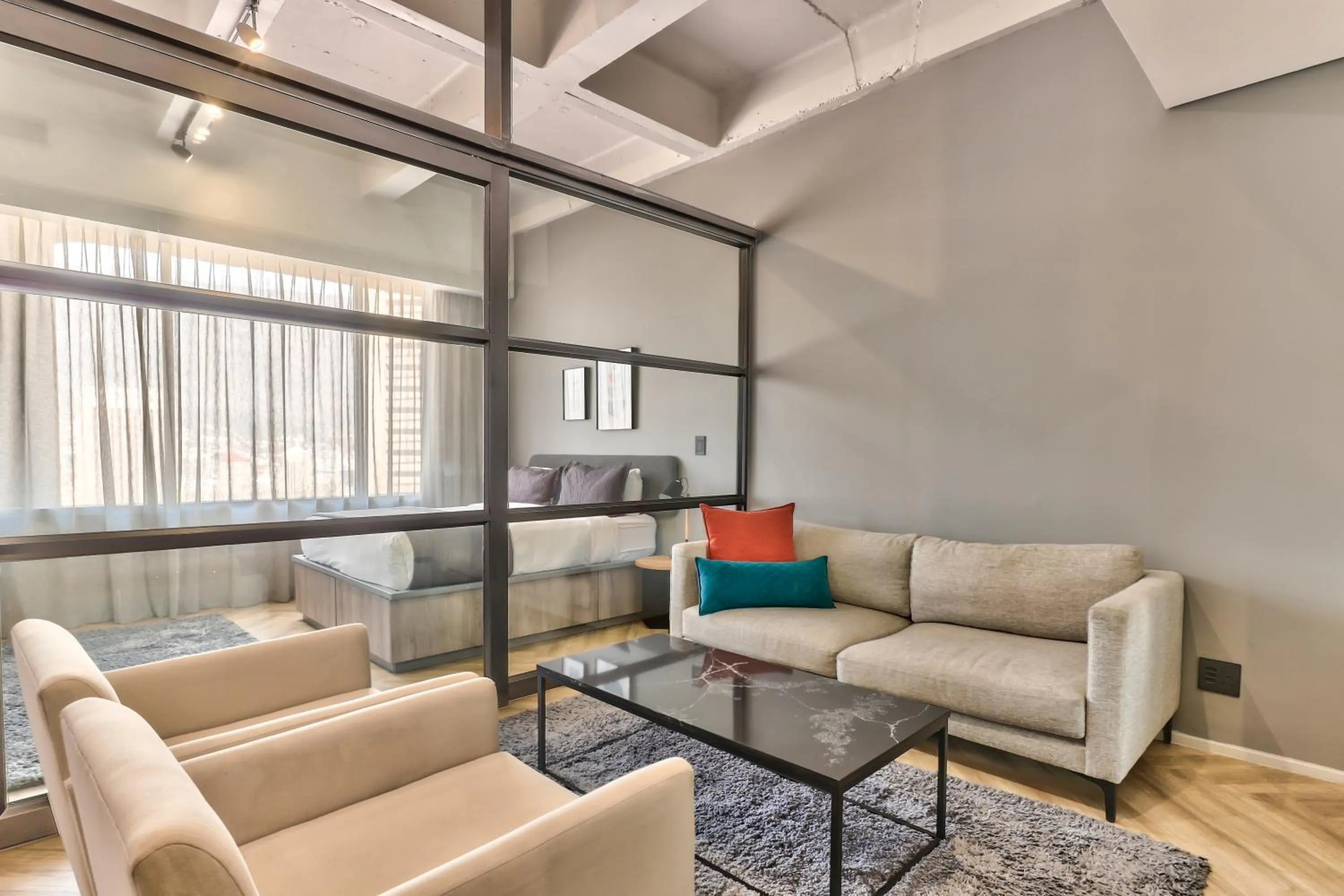 Bed in WINK Aparthotel One Thibault