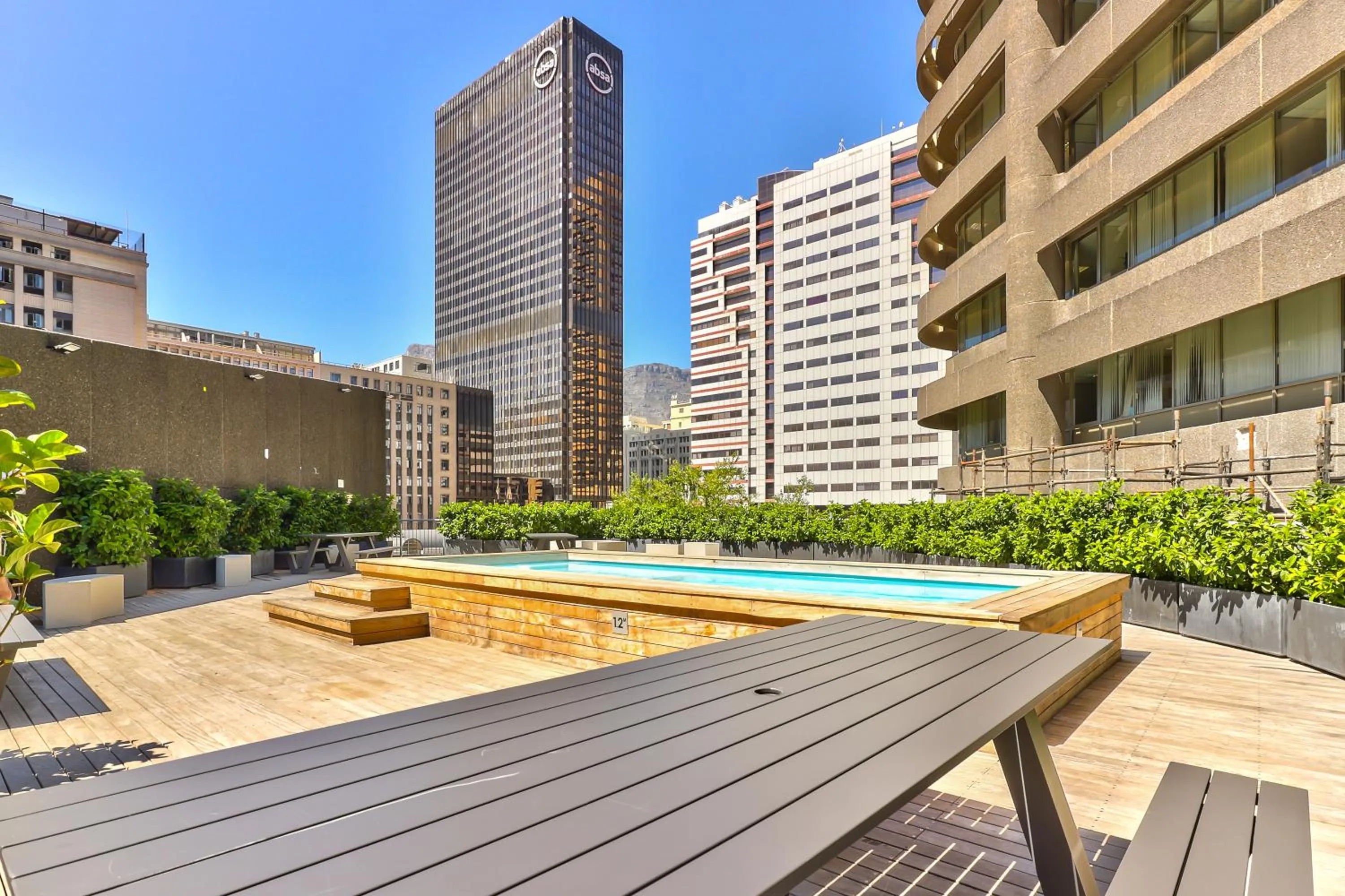 Pool view in WINK Aparthotel One Thibault