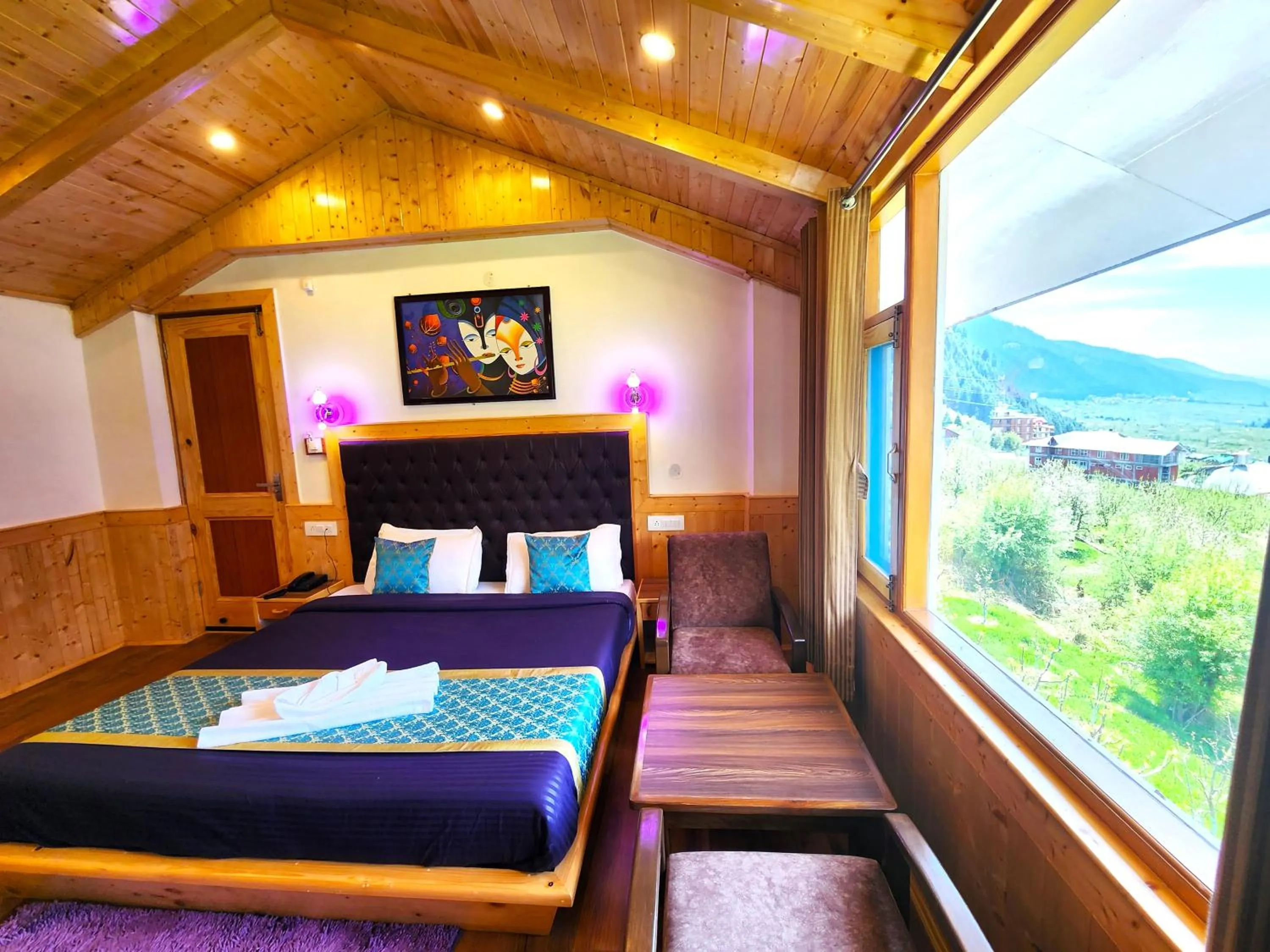 Bed in Luxury Planet Resort Manali