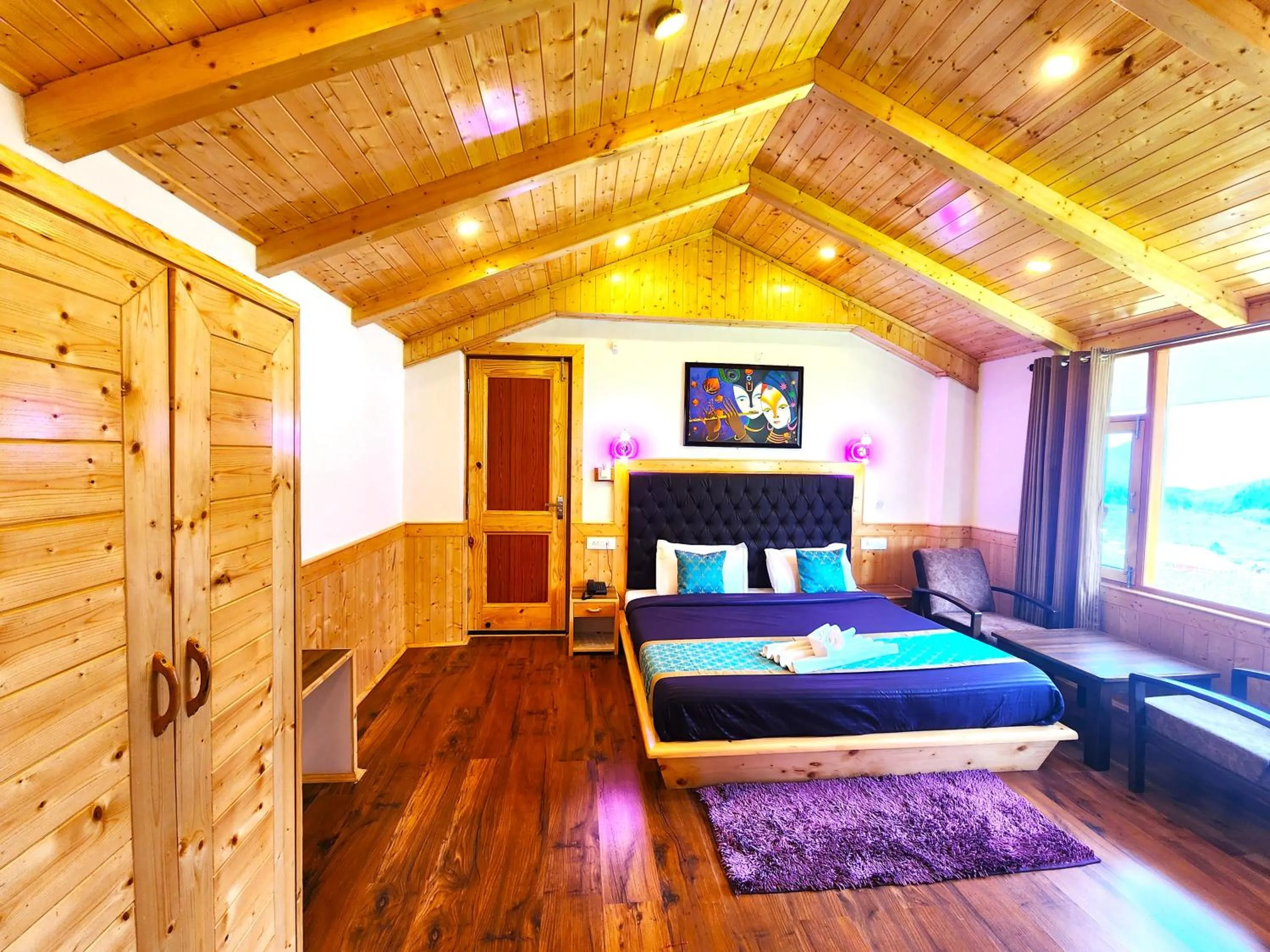 Bed in Luxury Planet Resort Manali