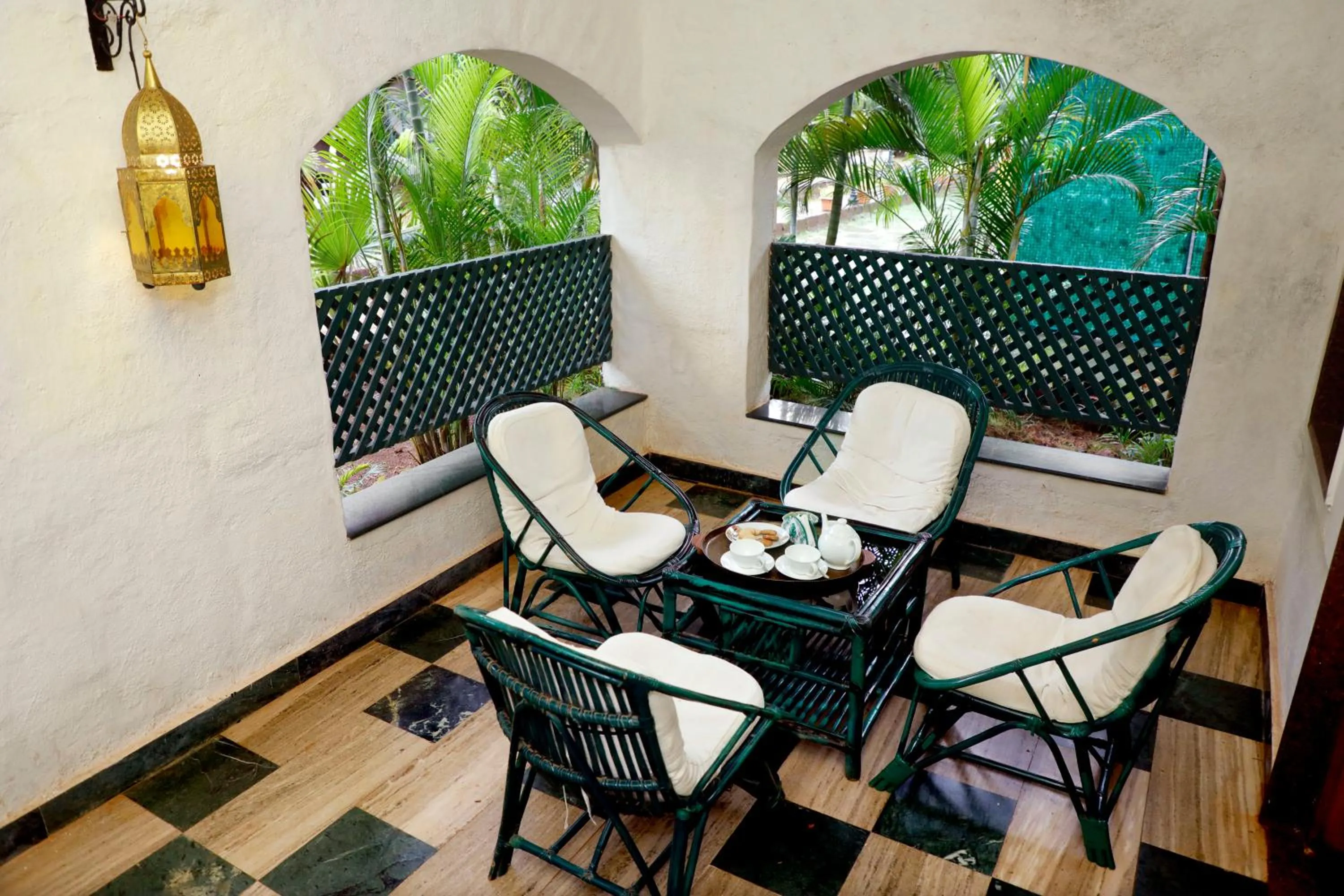 Living room in Chira Meadows Ecoresort, Dapoli