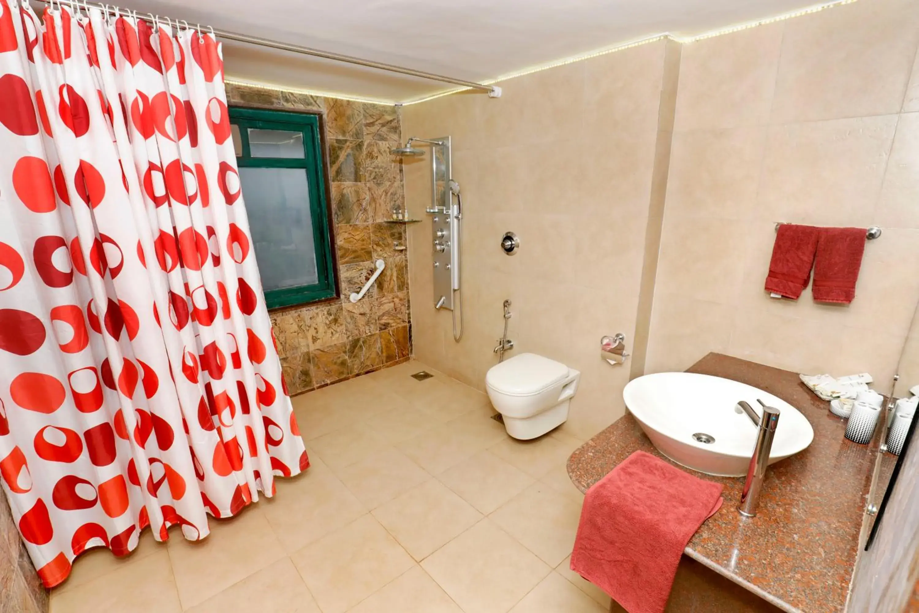 Bathroom in Chira Meadows Ecoresort, Dapoli Bathroom in Chira Meadows Ecoresort, Dapoli