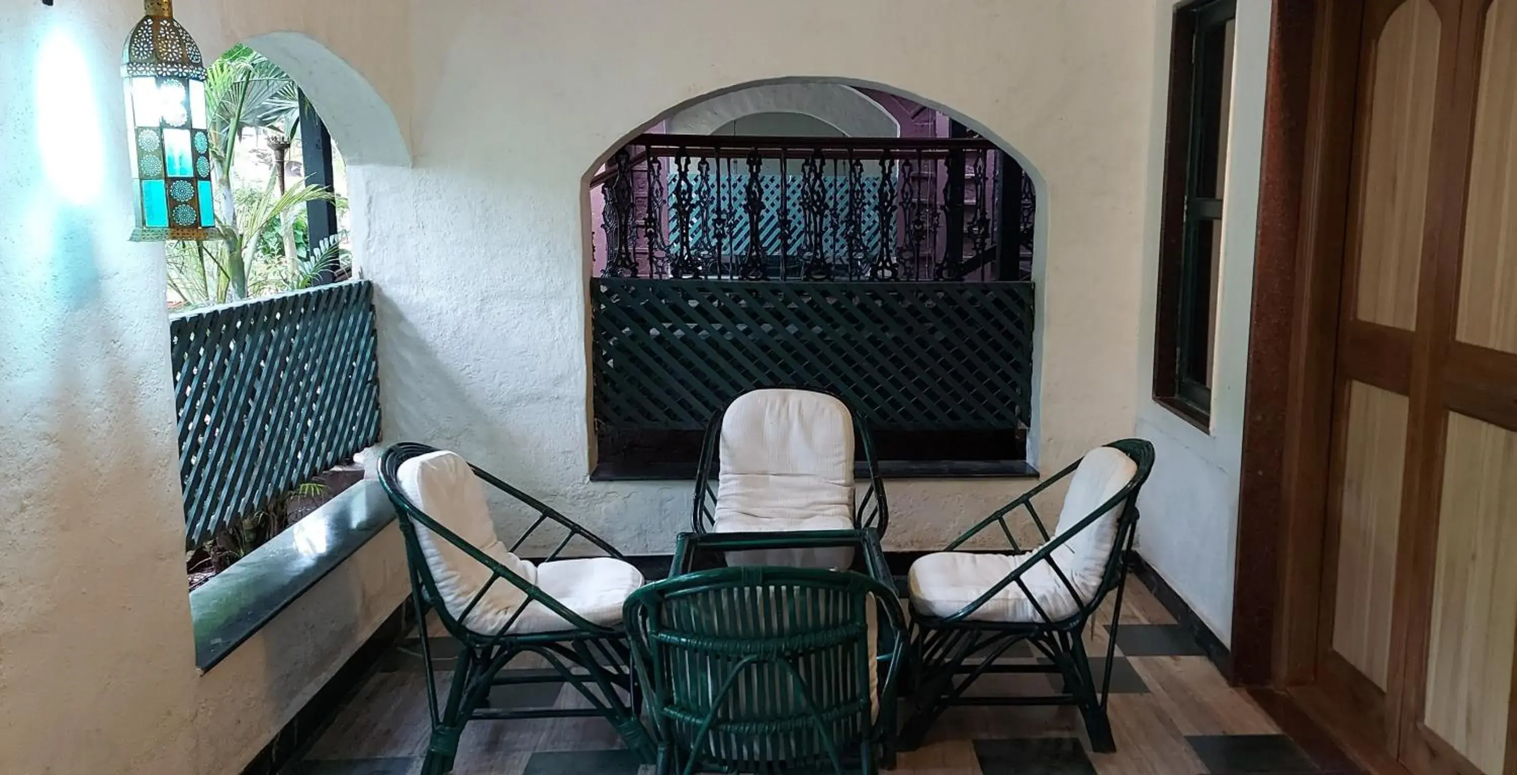 Living room in Chira Meadows Ecoresort, Dapoli Living room in Chira Meadows Ecoresort, Dapoli