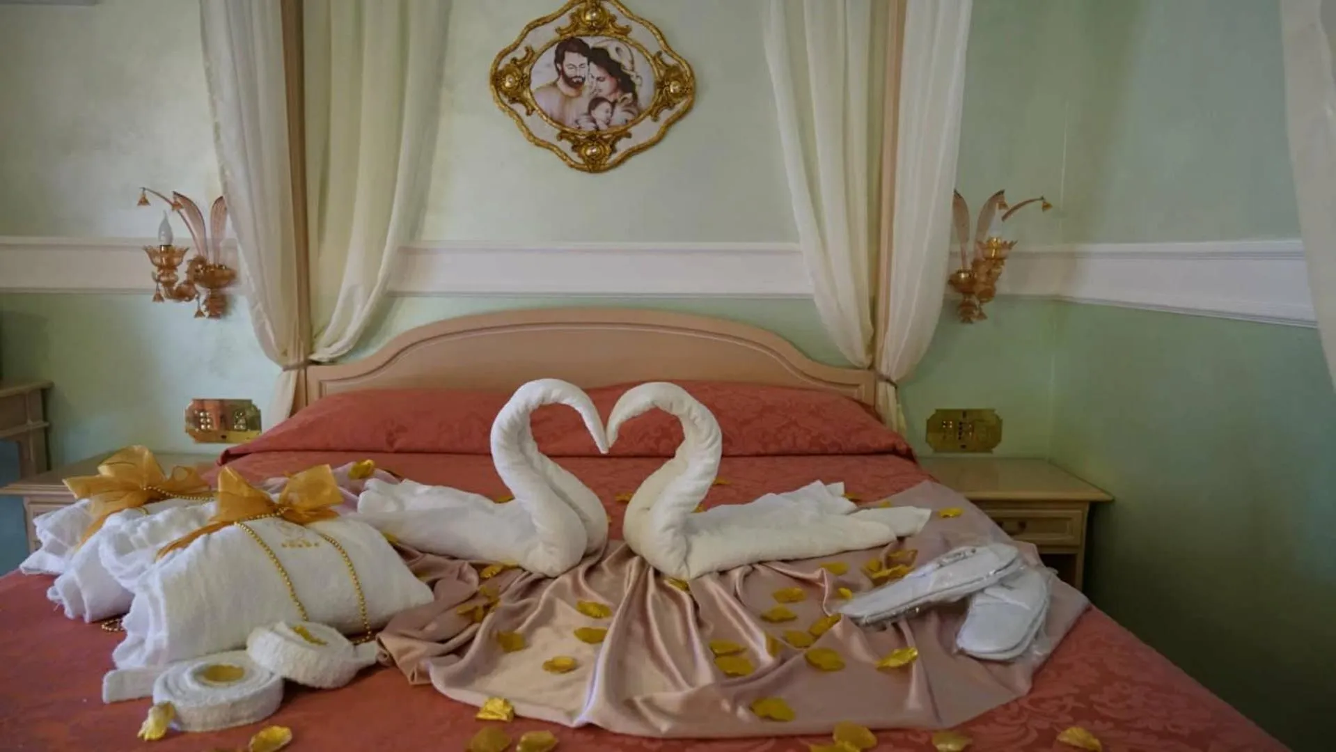 Bed in Afrodite Boutique Hotel