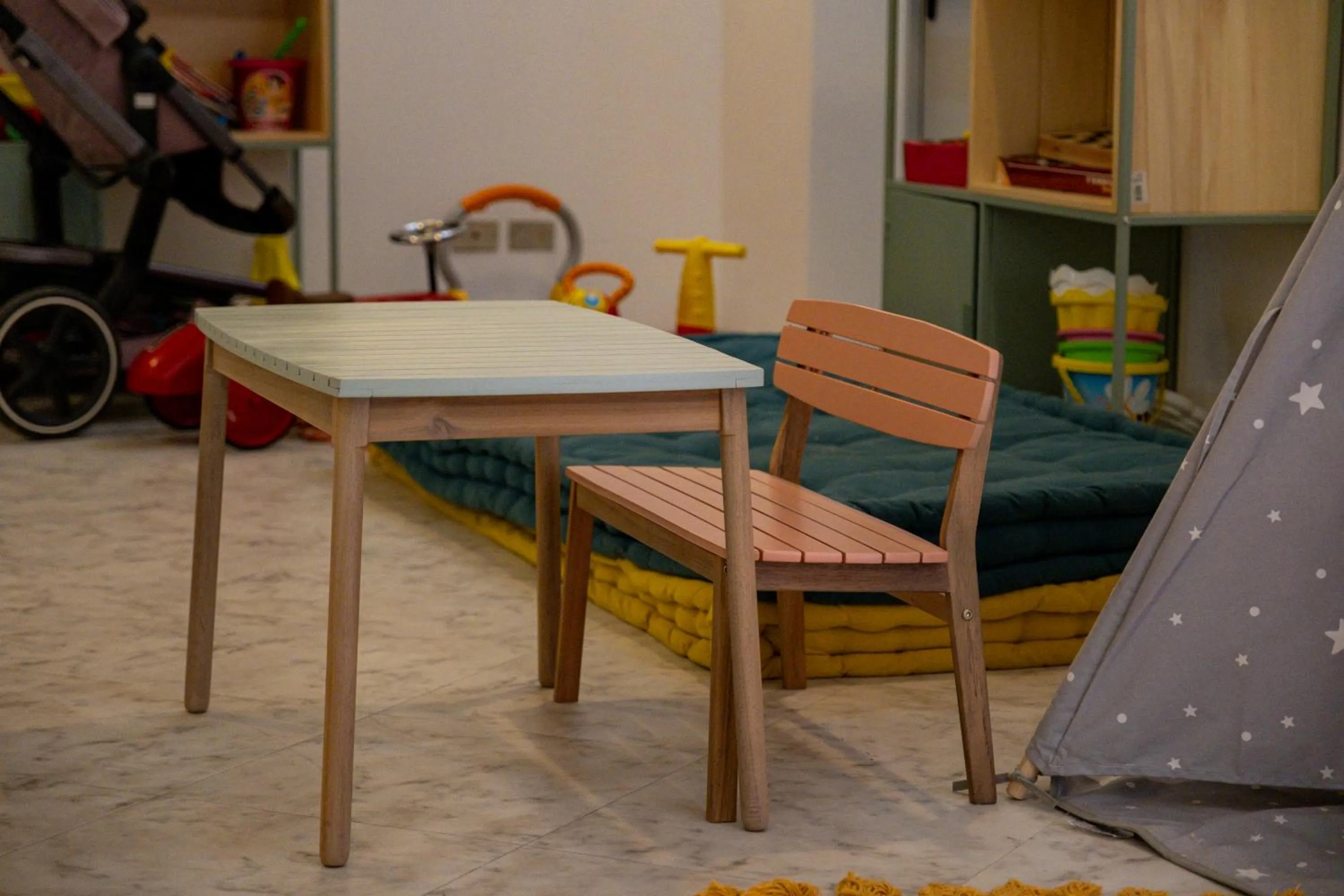 Children play ground in Hotel St Gregory Park