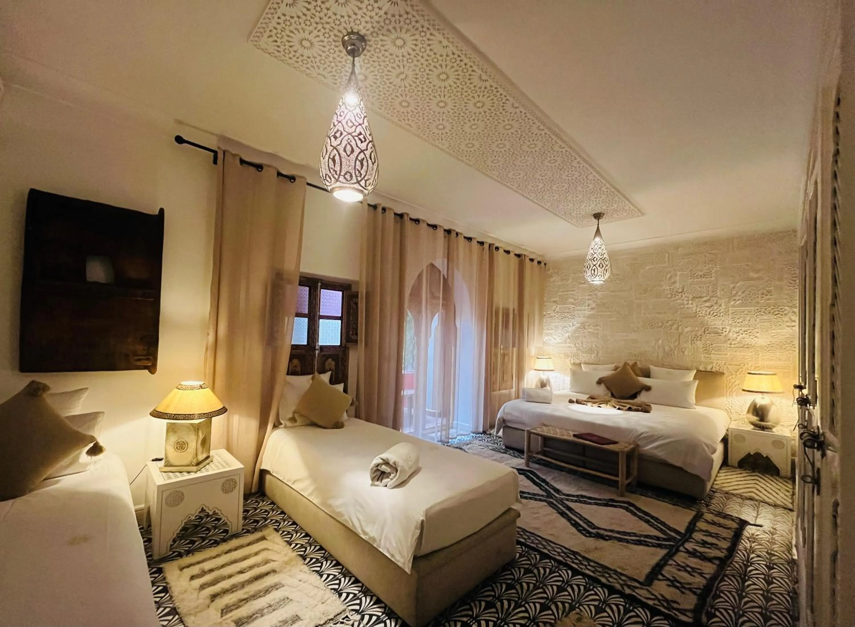 Bed in Riad Dar Fanny