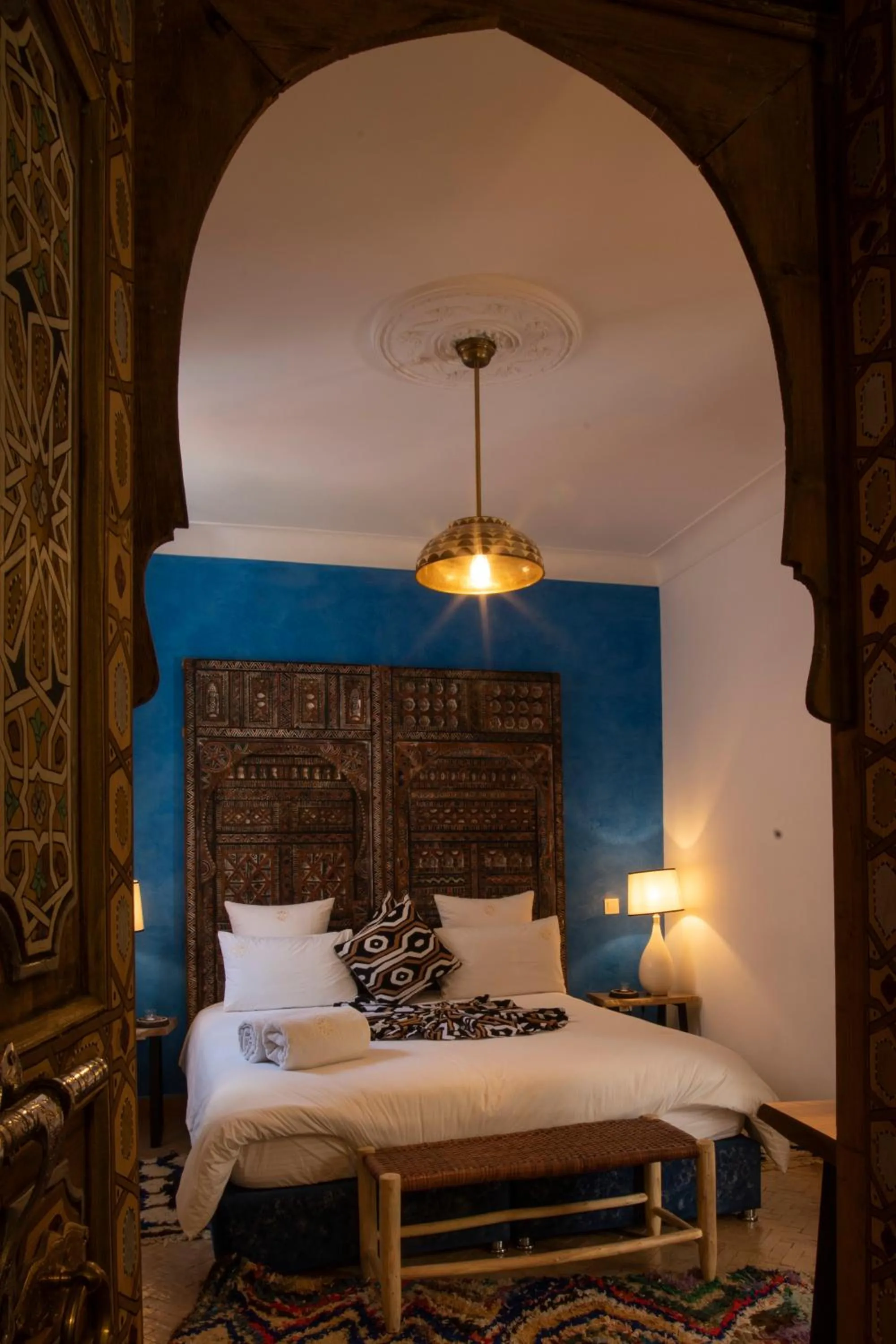 Bed in Riad Dar Fanny