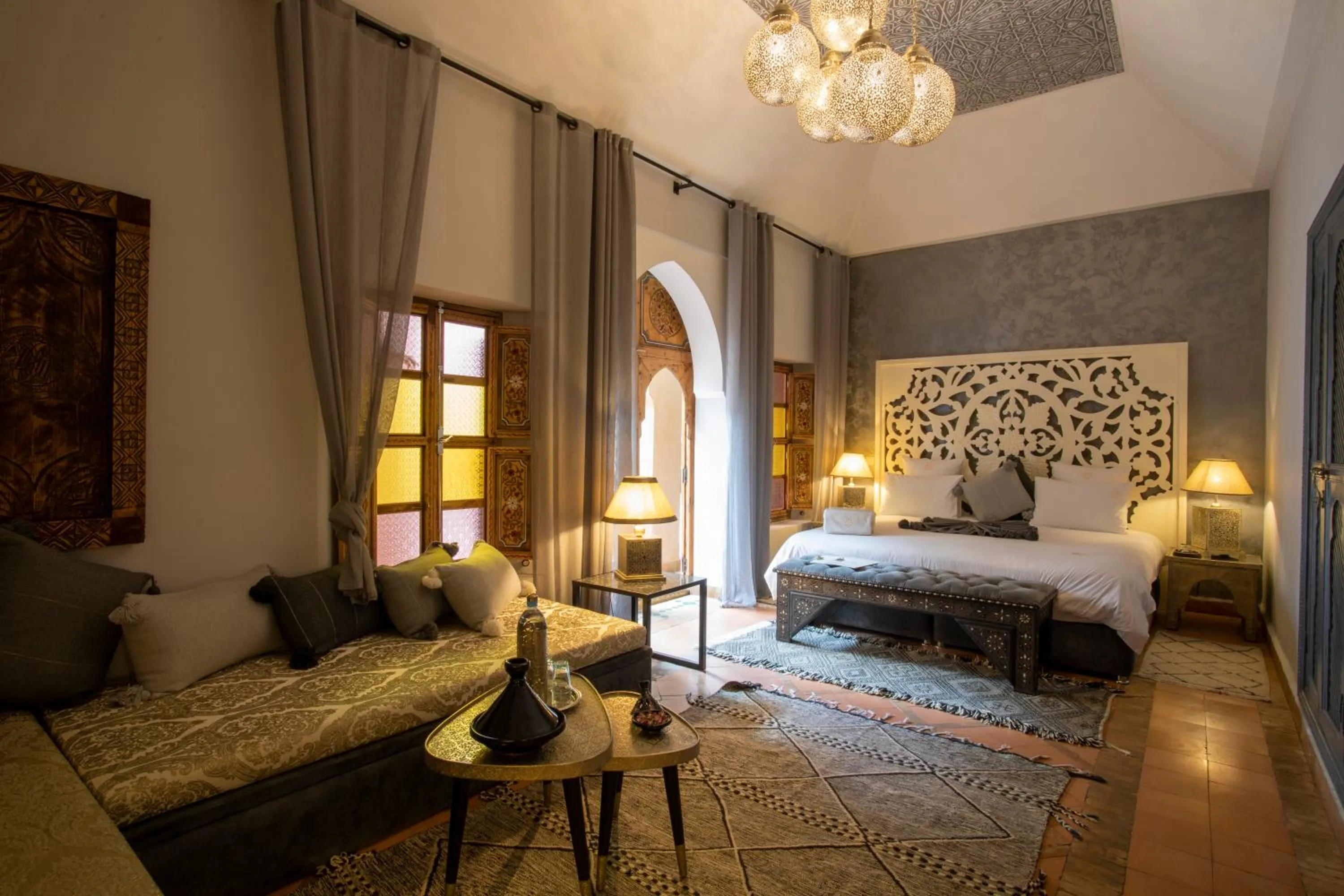 Bed in Riad Dar Fanny