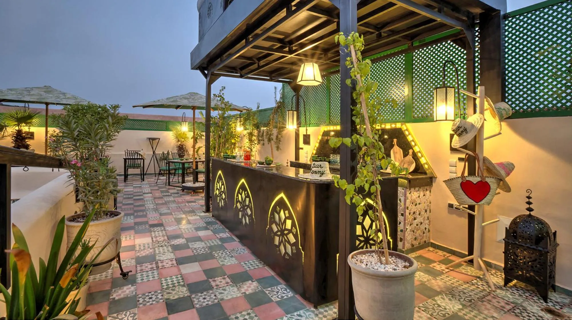 Balcony/Terrace in Riad Dar Fanny