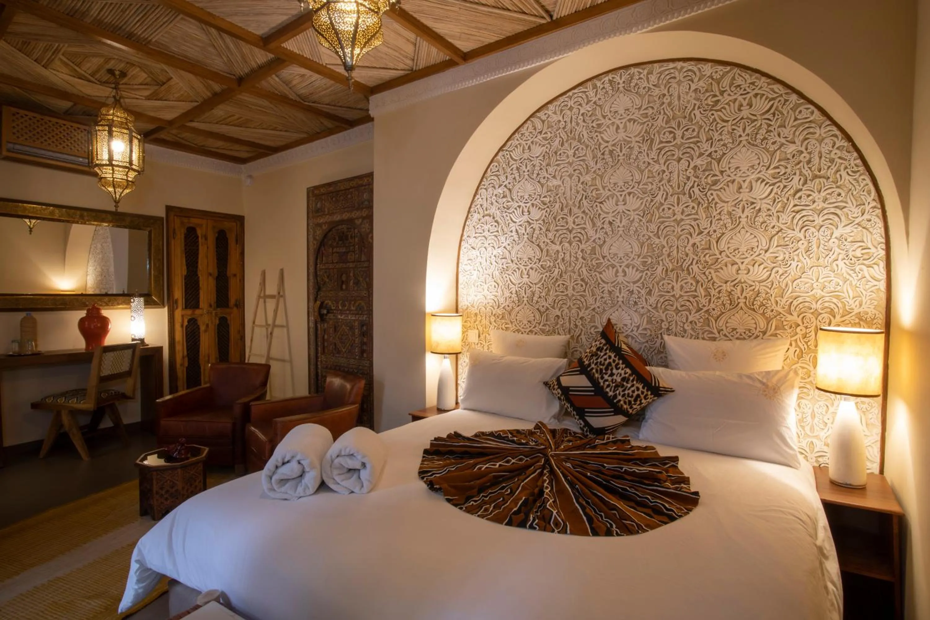 Bed in Riad Dar Fanny