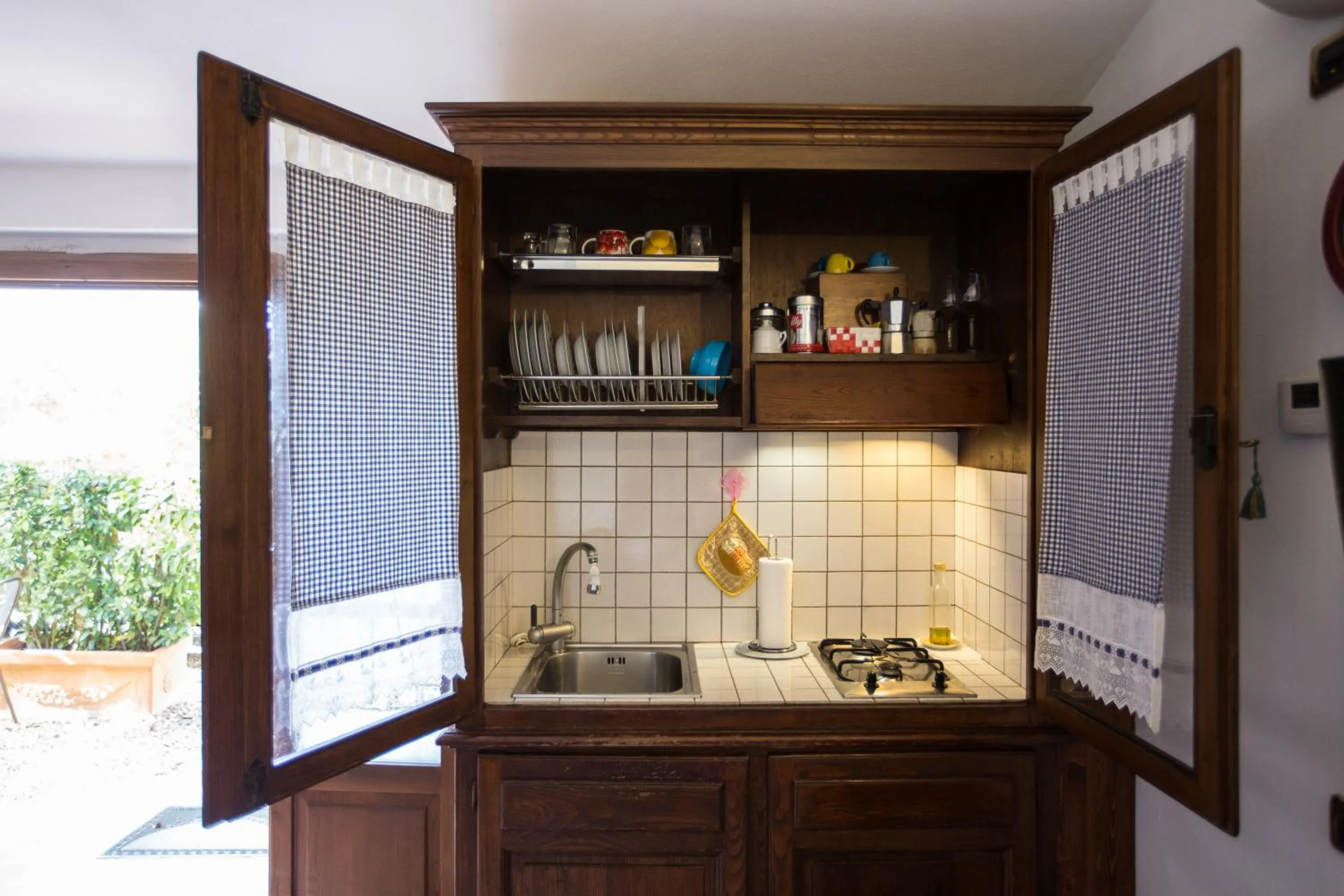 Kitchen or kitchenette in Antica Fonte Residenza di Siena