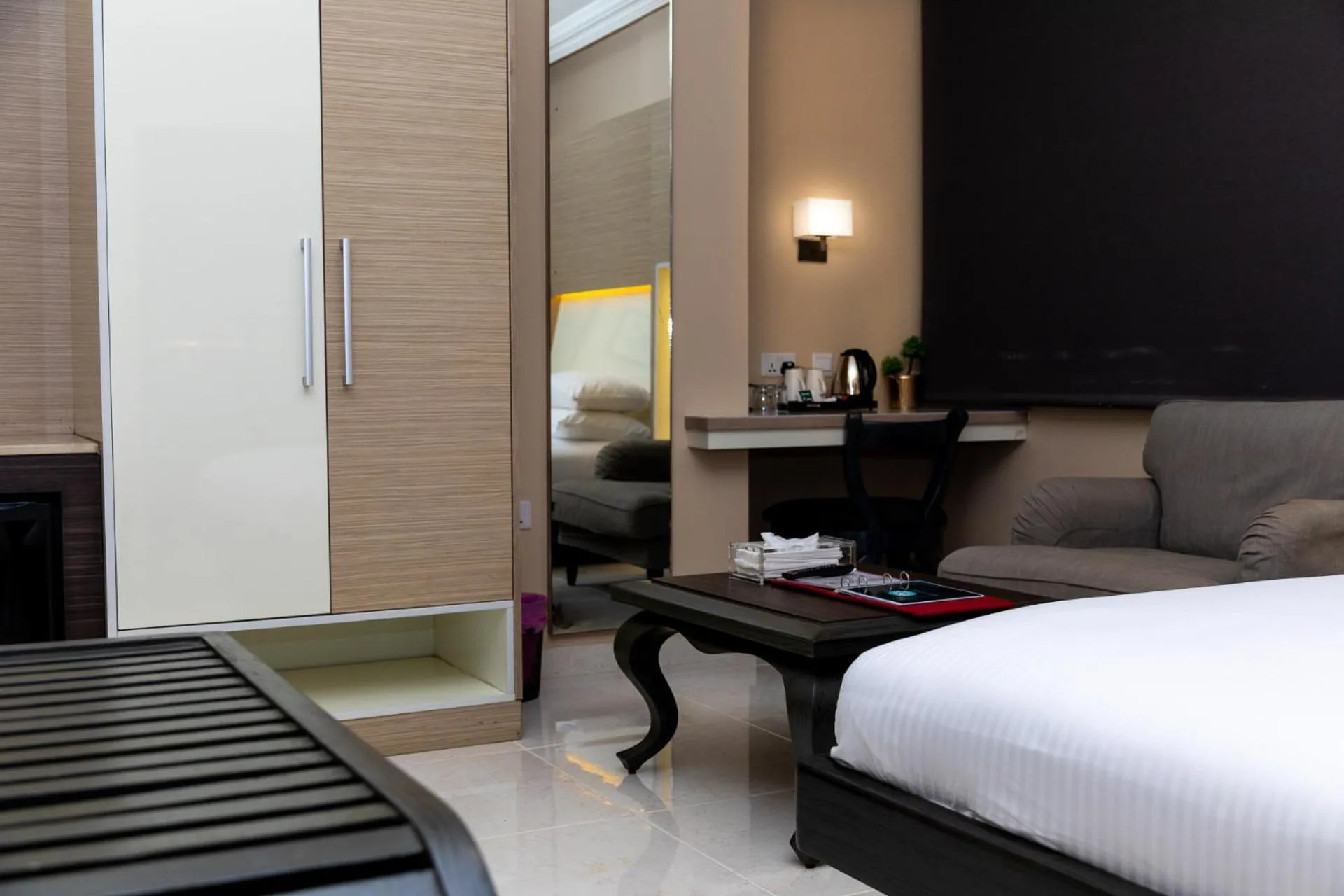 Bedroom, Bed in Home Suites Boutique Hotel Freetown