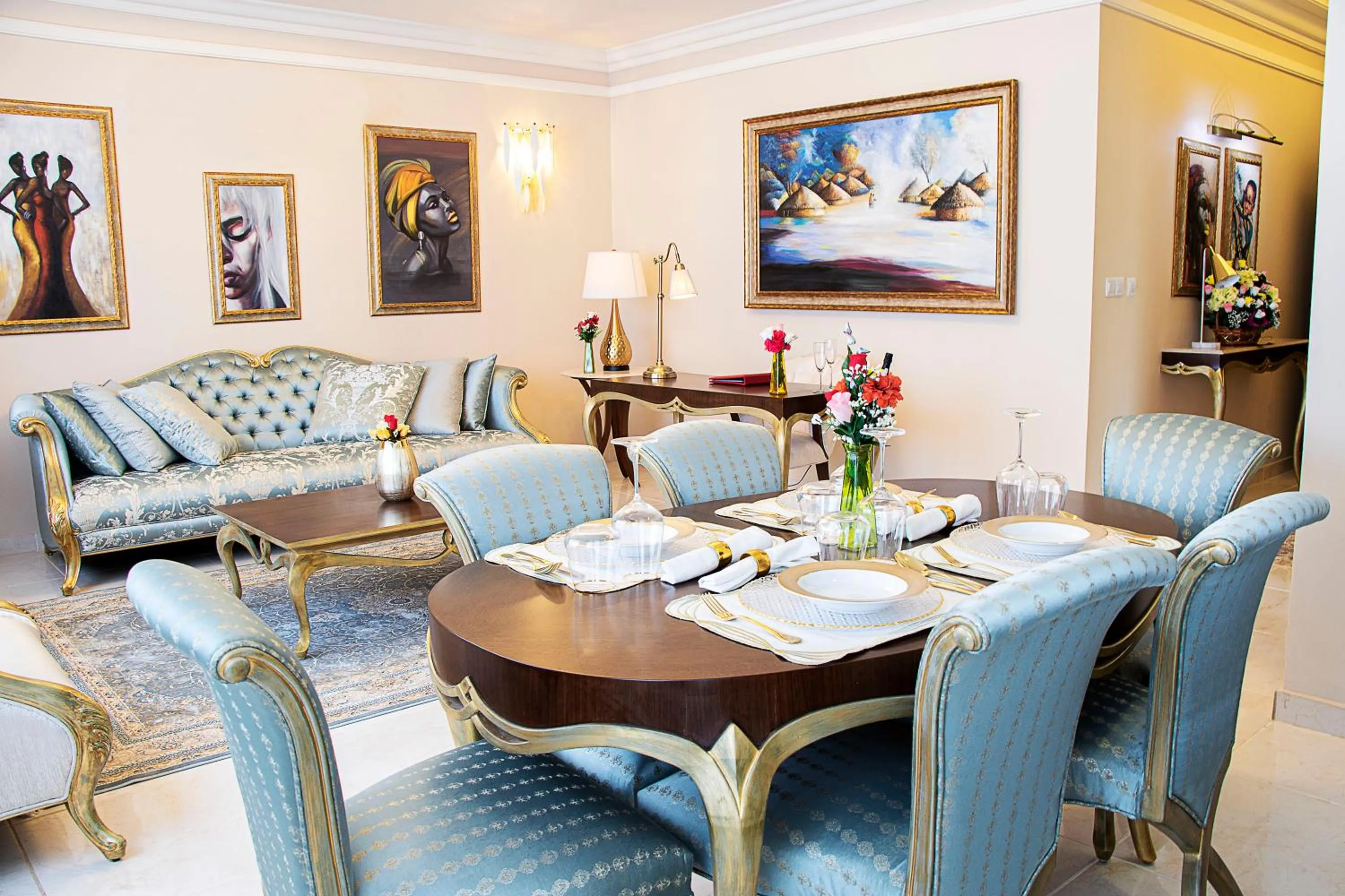 Living room in Home Suites Boutique Hotel Freetown