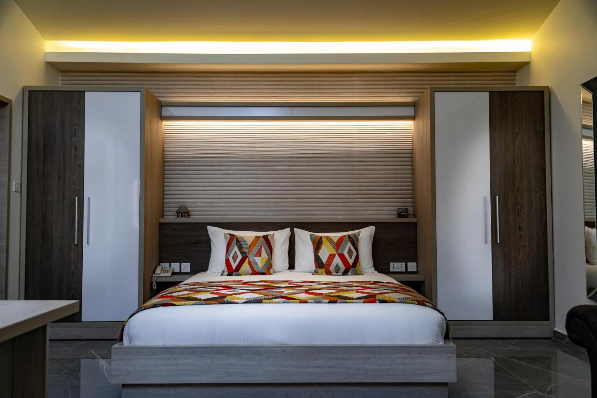 Bed in Home Suites Boutique Hotel Freetown