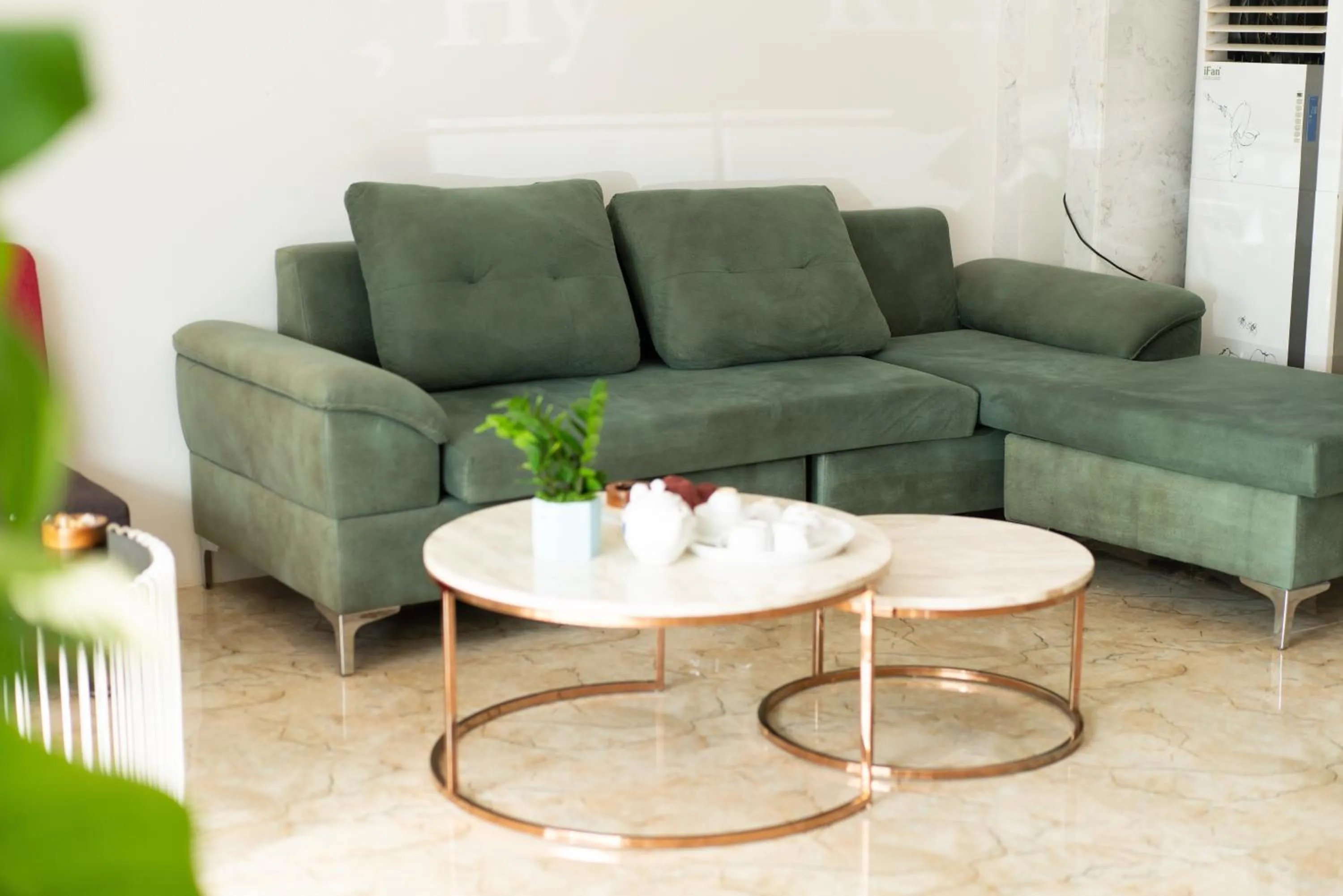 Seating area in Khang Hy Hotel