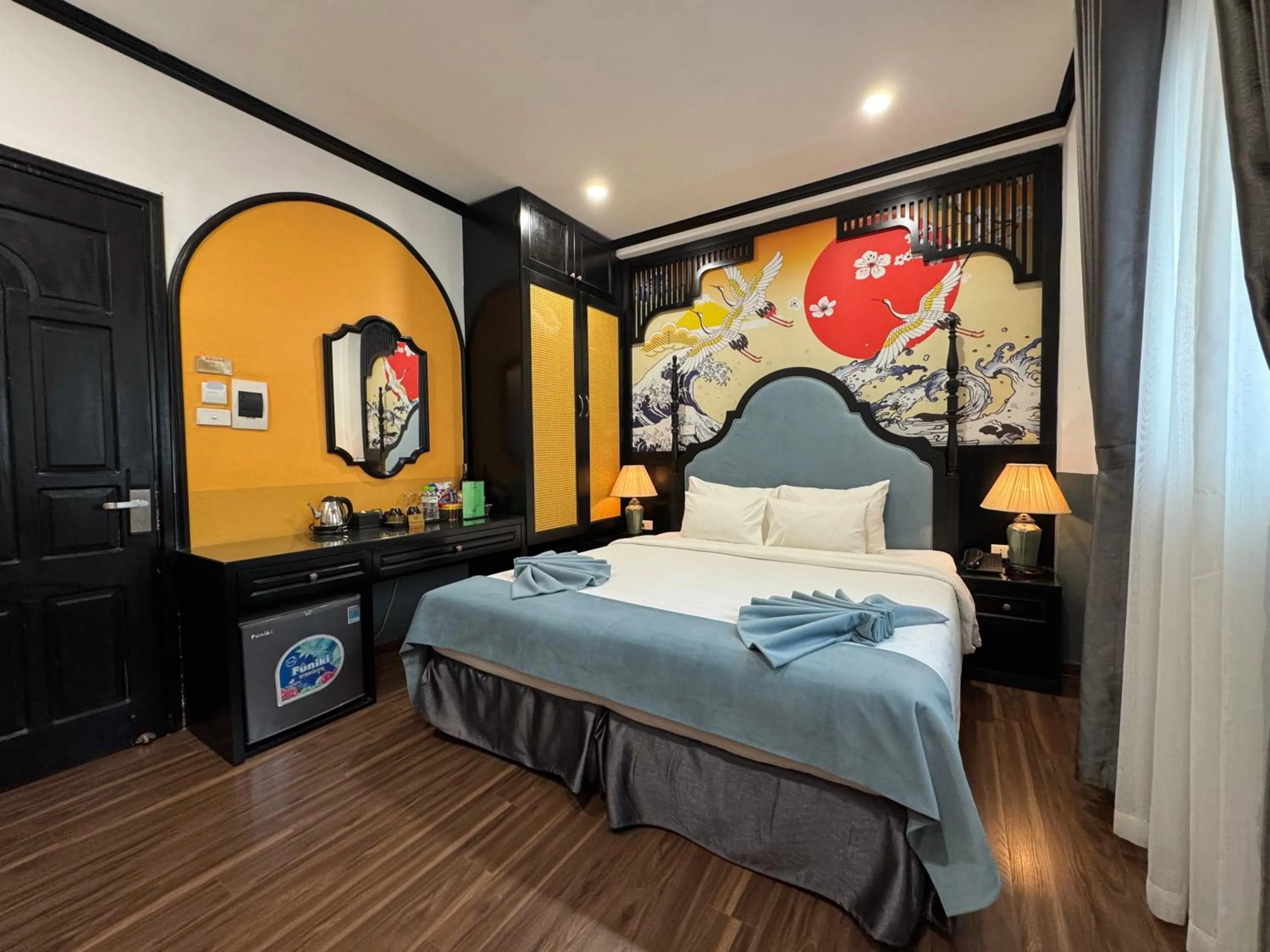 Photo of the whole room, Bed in Hanoi Elpis Hotel & Spa