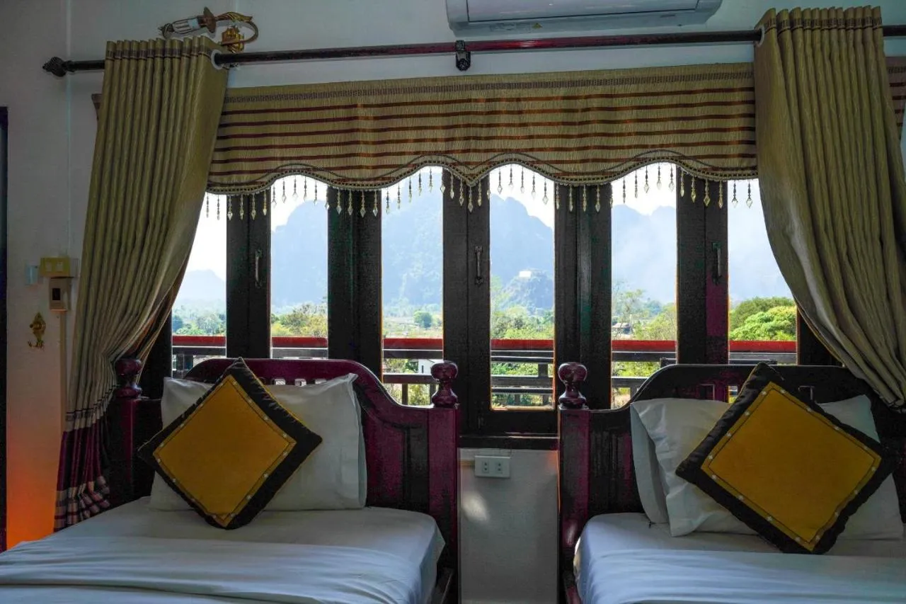 Bed in Bountang Mountain View Riverside Hotel