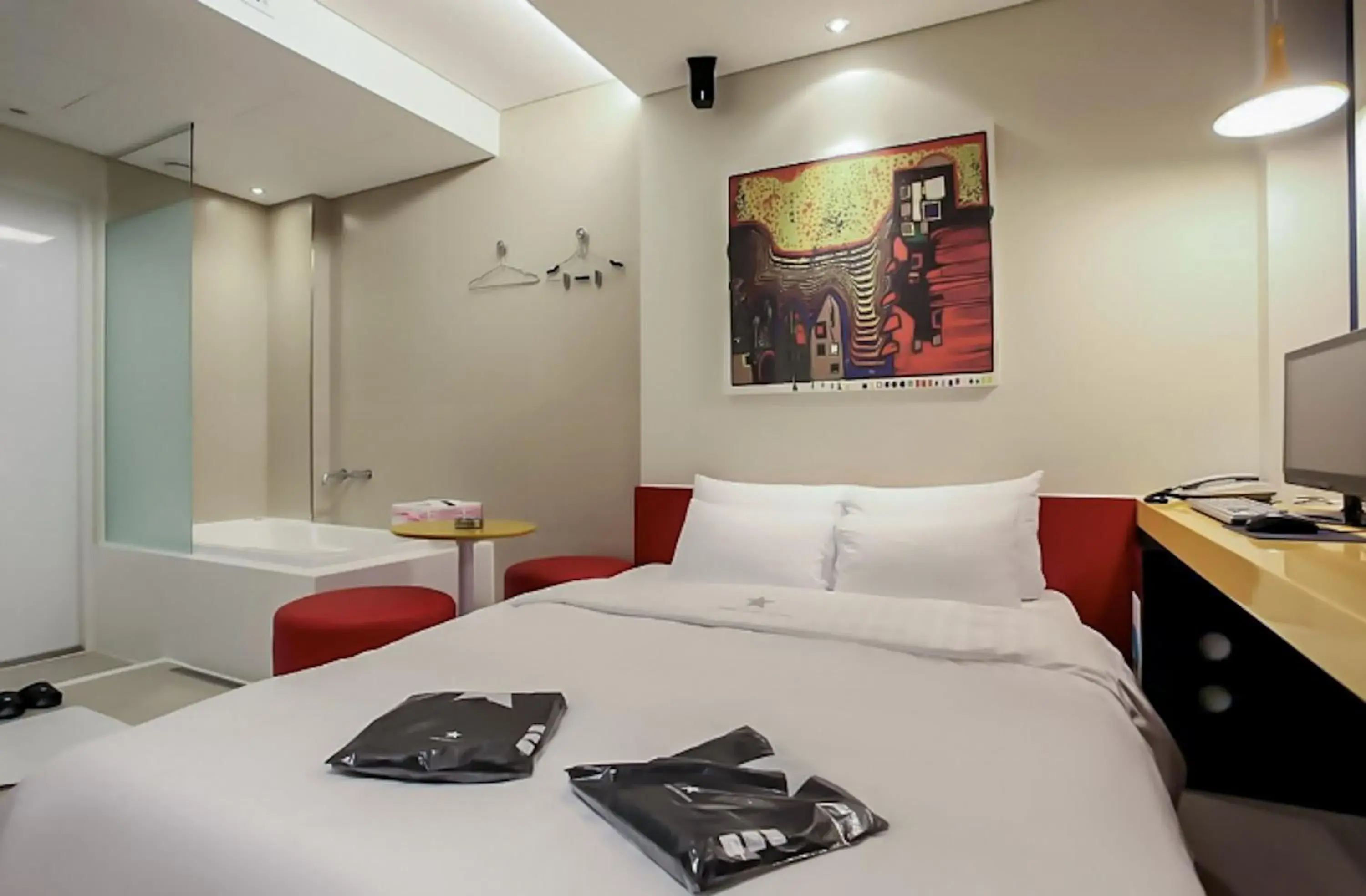 Bed in Nine Star Hotel Bed in Nine Star Hotel