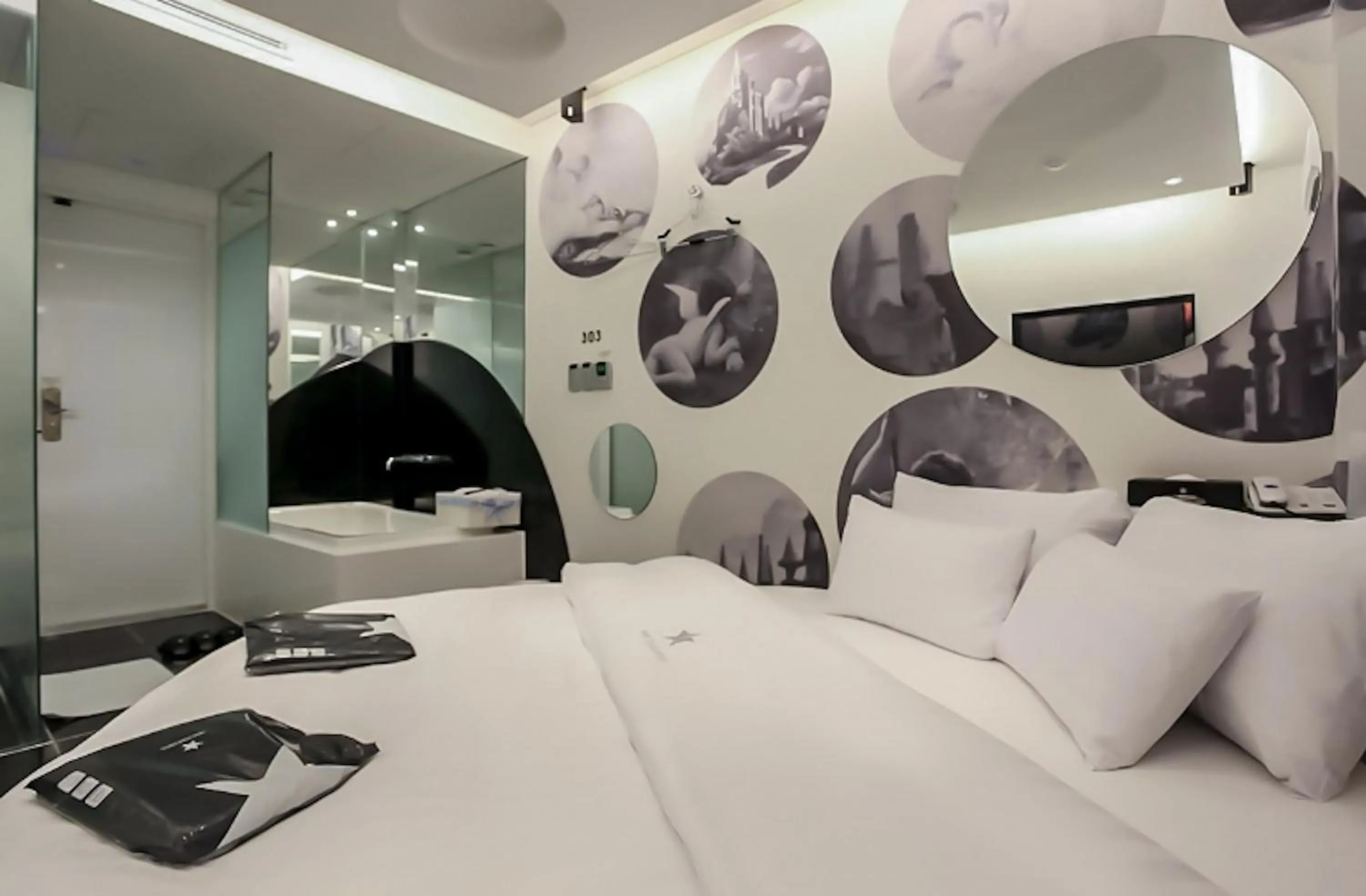 Bed in Nine Star Hotel