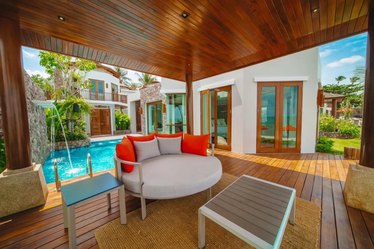 Seating area in Yotaka Khanom